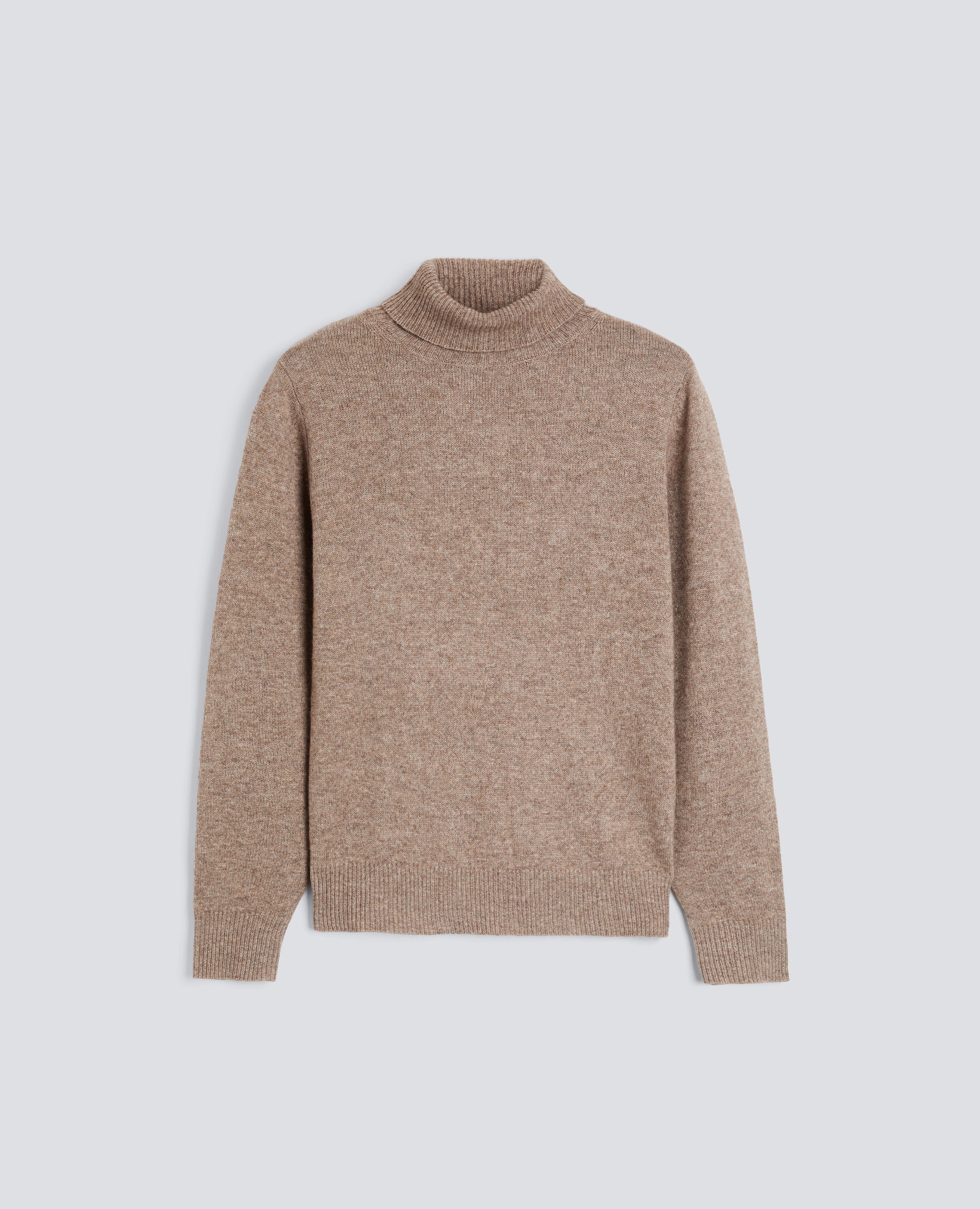 MAGLIA DOLCEVITA IN MISTO LANA, YAK E CASHMERE - TORTORA