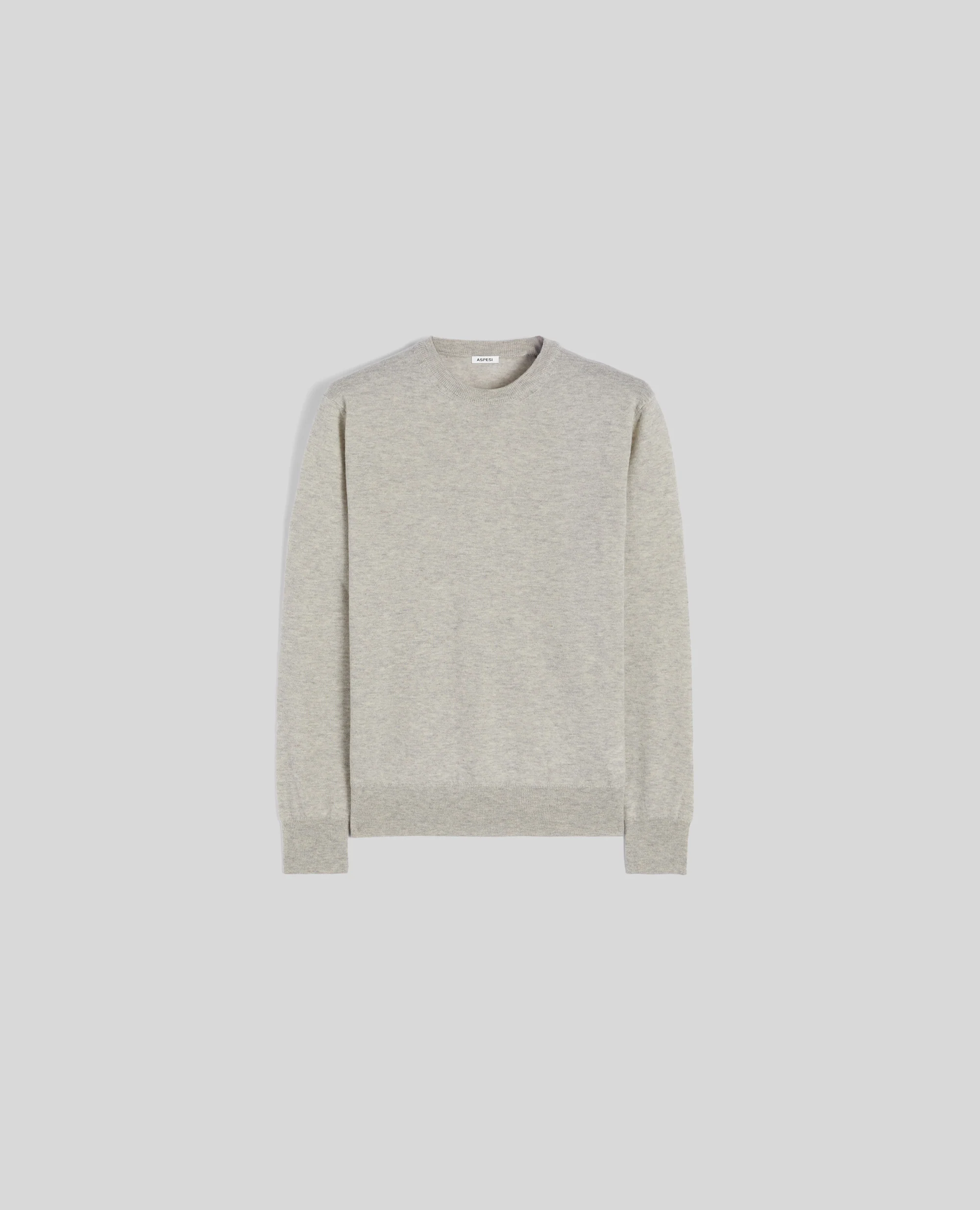 MAGLIA GIROCOLLO IN LANA E CASHMERE - MELANGE