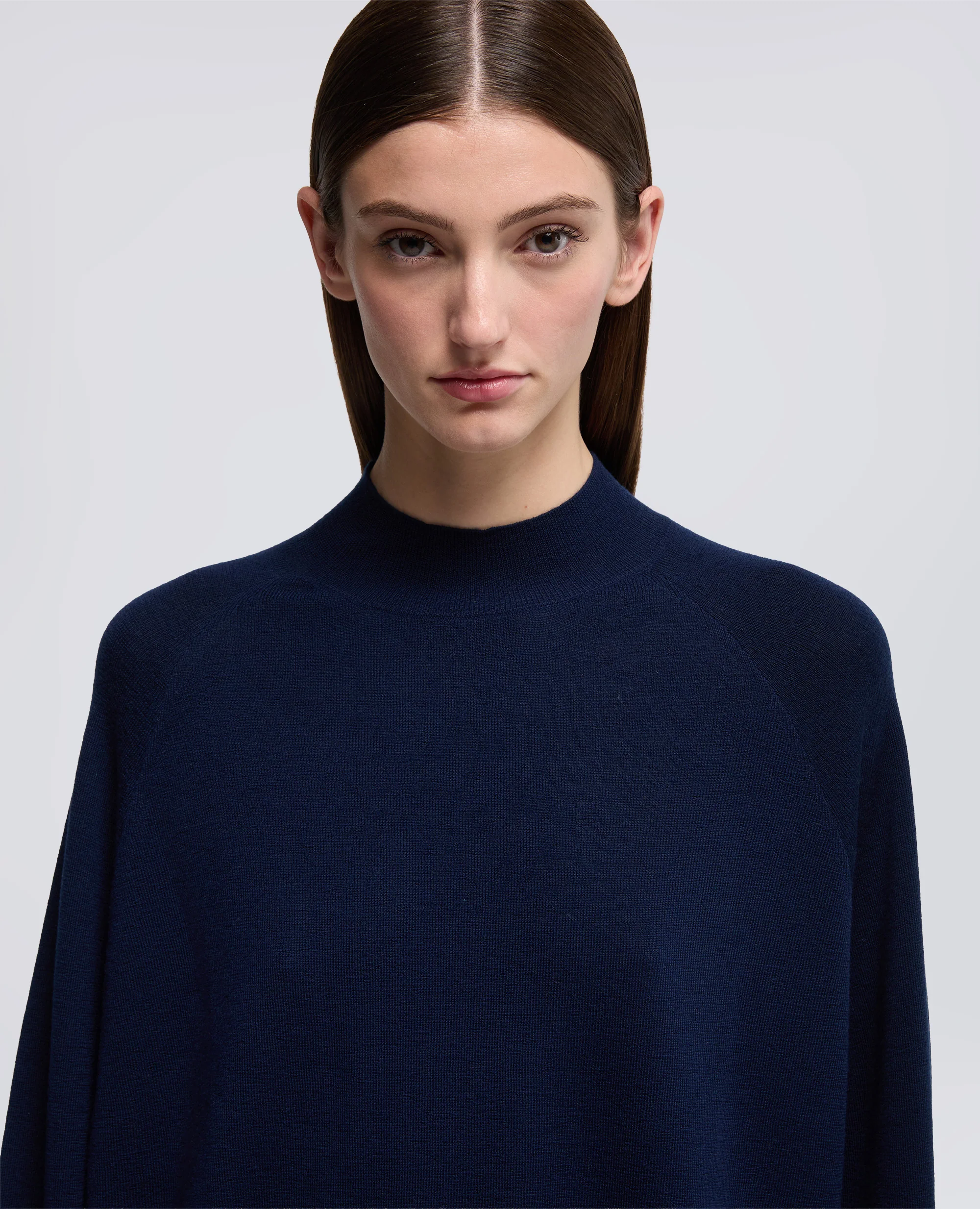 MAGLIA DOLCEVITA IN LANA MERINO - BLU - Image 4
