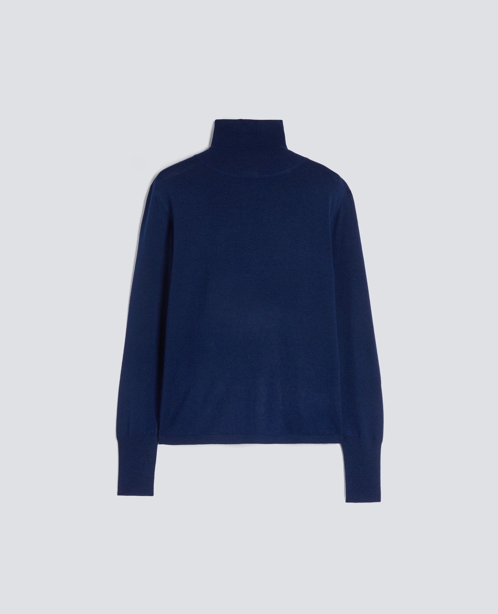 MAGLIA DOLCEVITA IN LANA MERINO - BLU