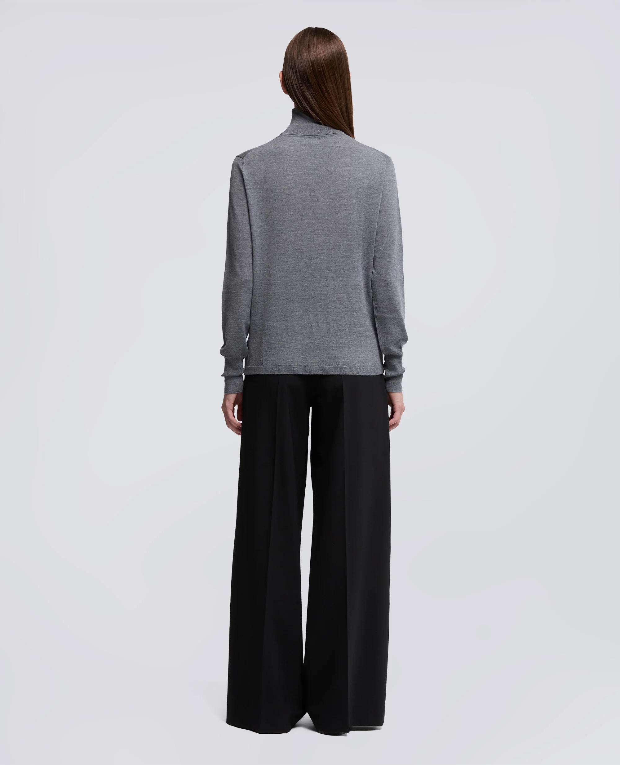 MAGLIA DOLCEVITA IN LANA MERINO - GRIGIO - Image 3
