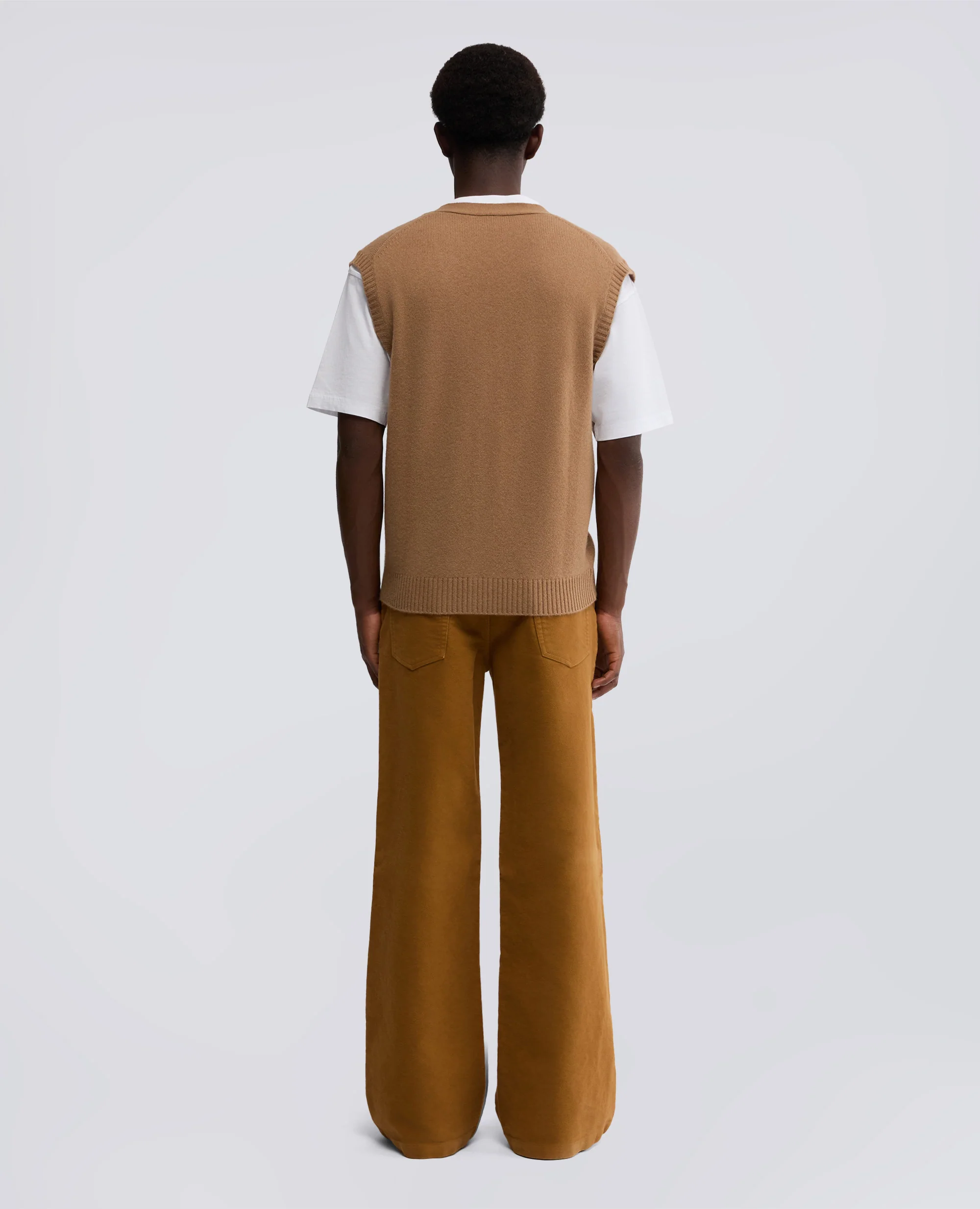 GILET IN CASHMERE - CAMMELLO - Image 3
