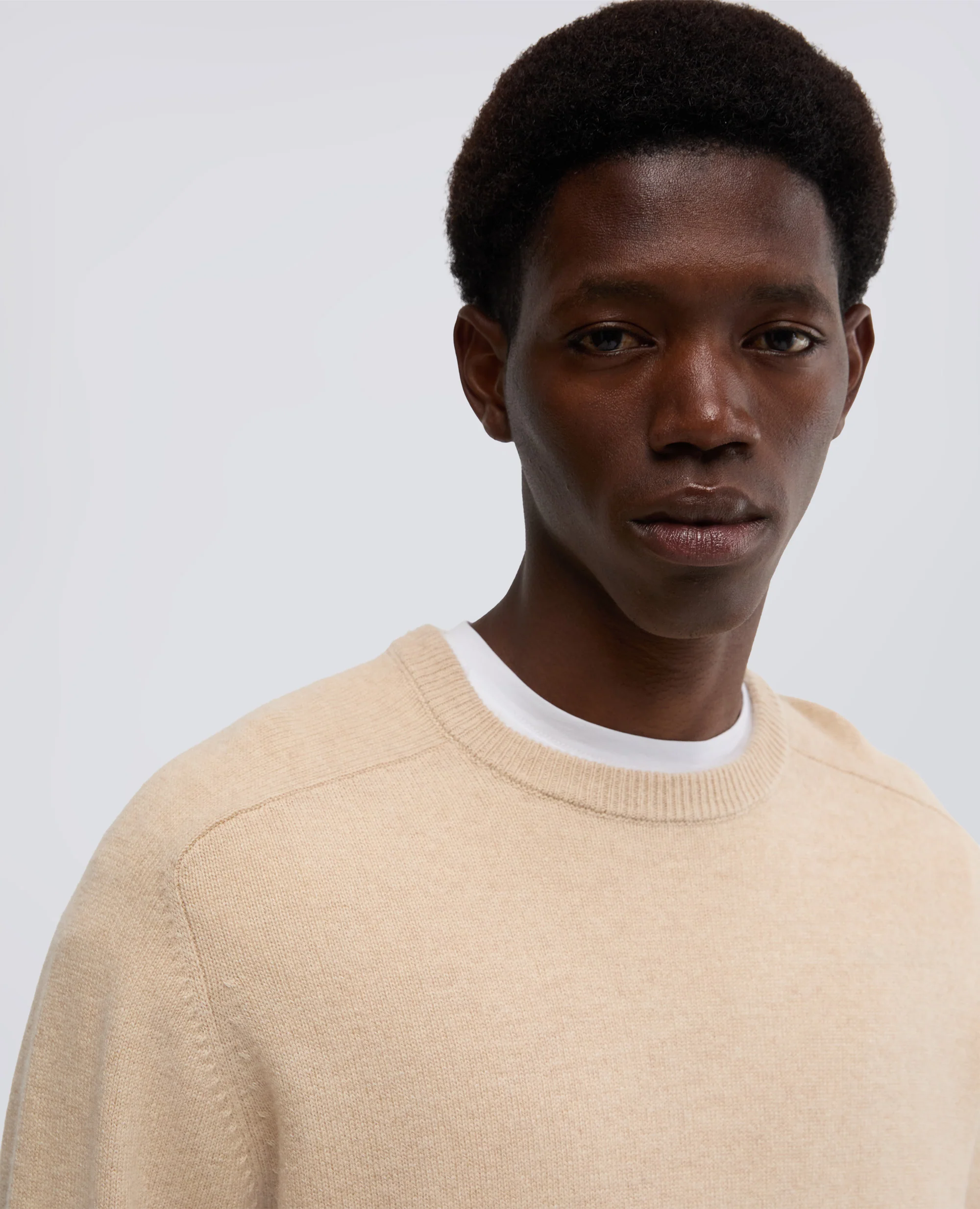 MAGLIA IN LANA E CASHMERE - NATURALE - Image 4