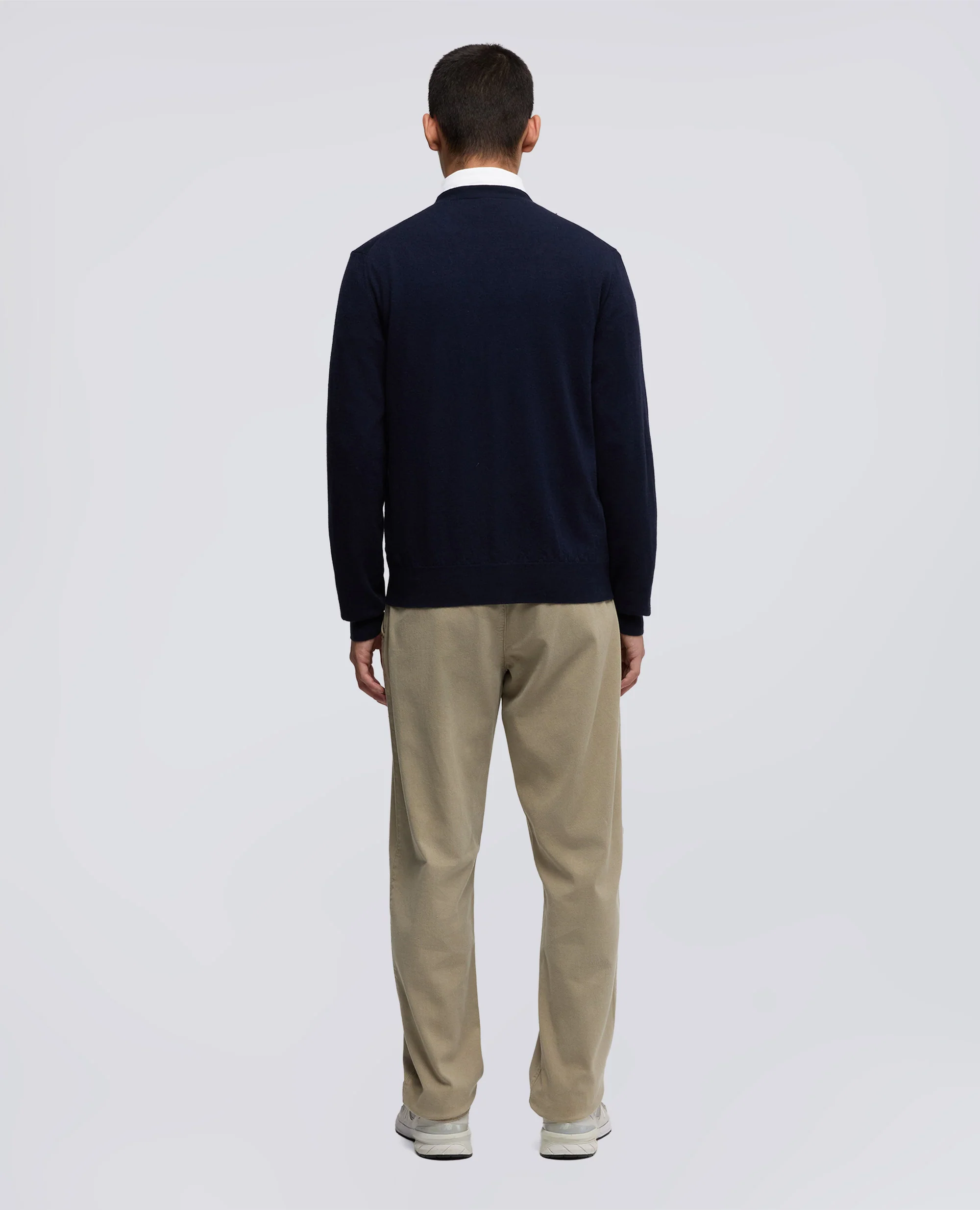 CARDIGAN IN LANA E CASHMERE - NAVY - Image 3