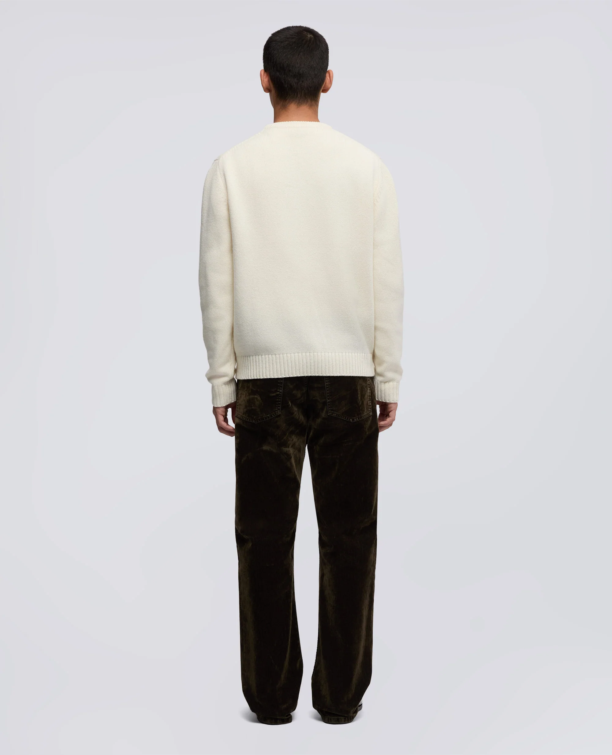 MAGLIA GIROCOLLO IN MISTO LANA - NATURALE - Image 3