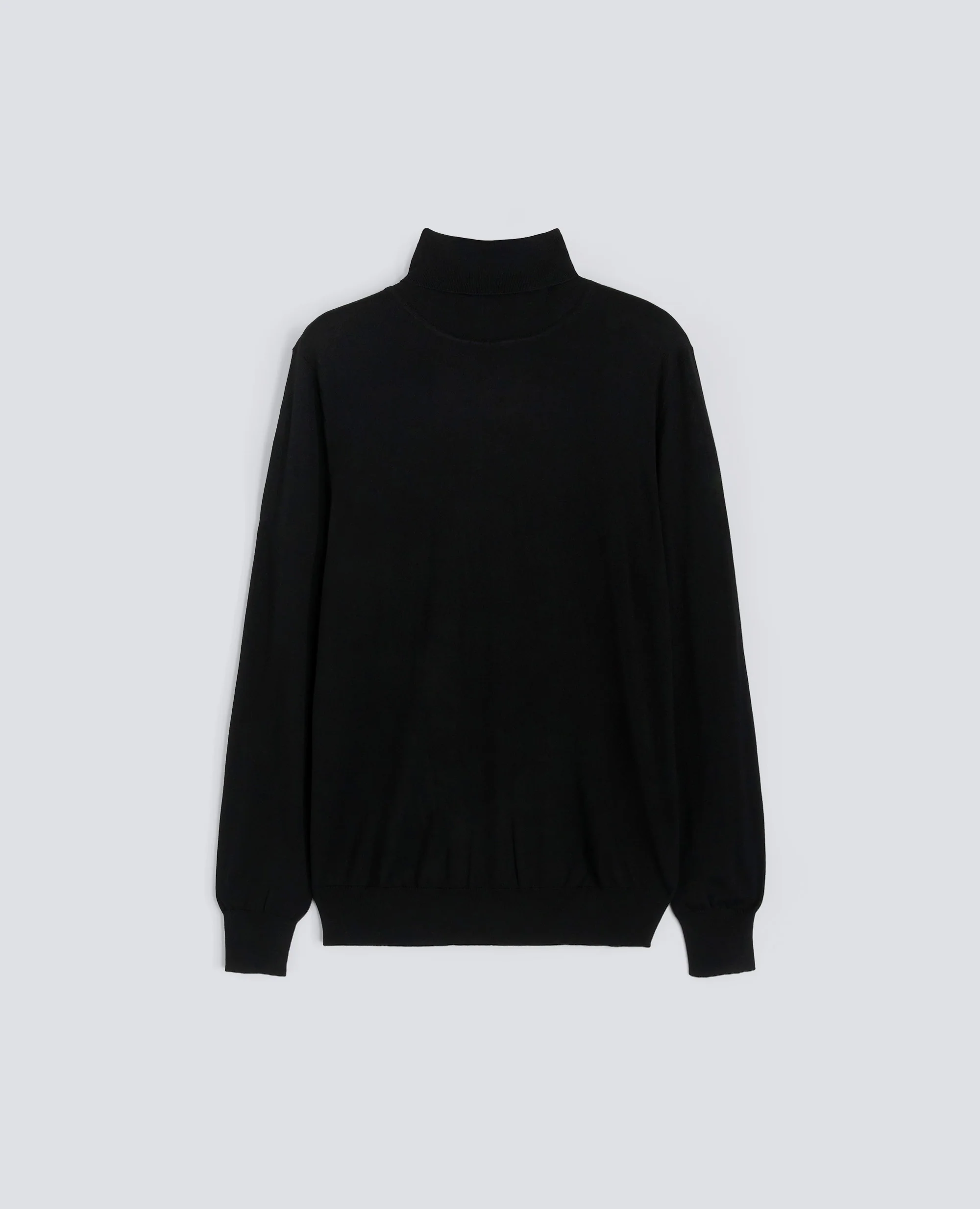 MAGLIA DOLCEVITA IN LANA MERINO - NERO