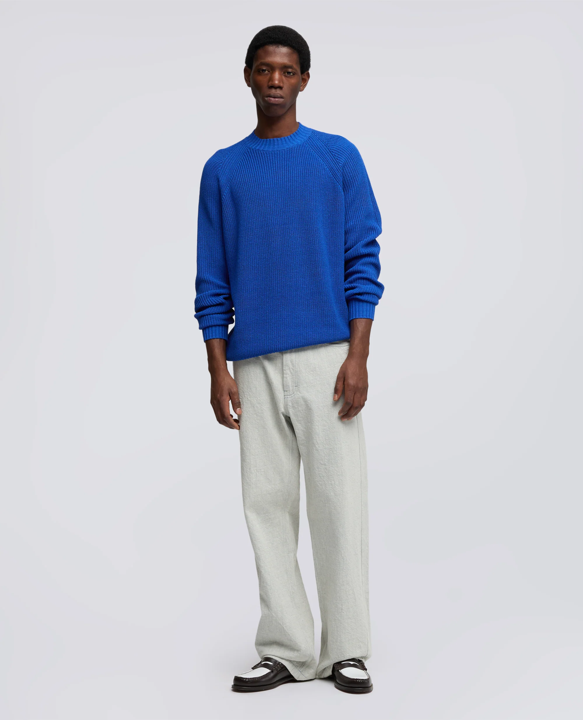 MAGLIA GIROCOLLO IN FILATO DI COTONE - BLUETTE - Image 2