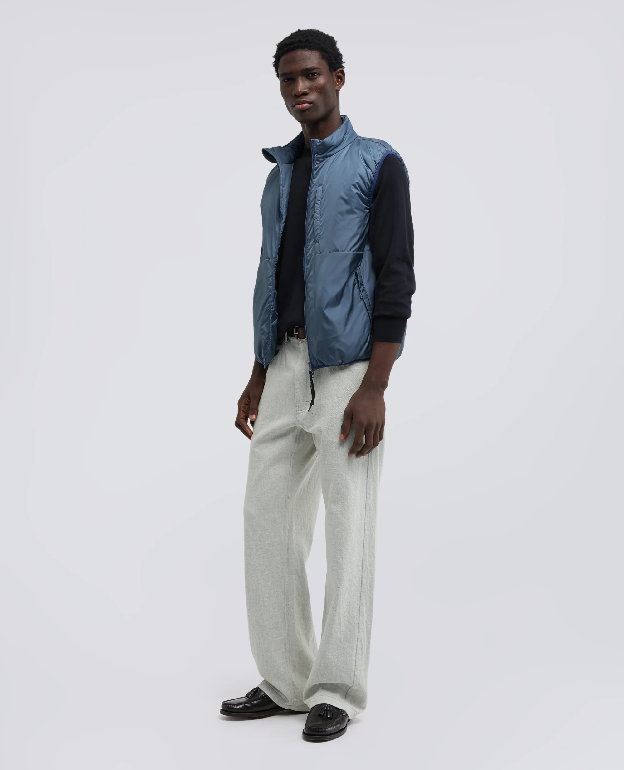MAGLIA GIROCOLLO IN COTONE - NAVY - Image 2