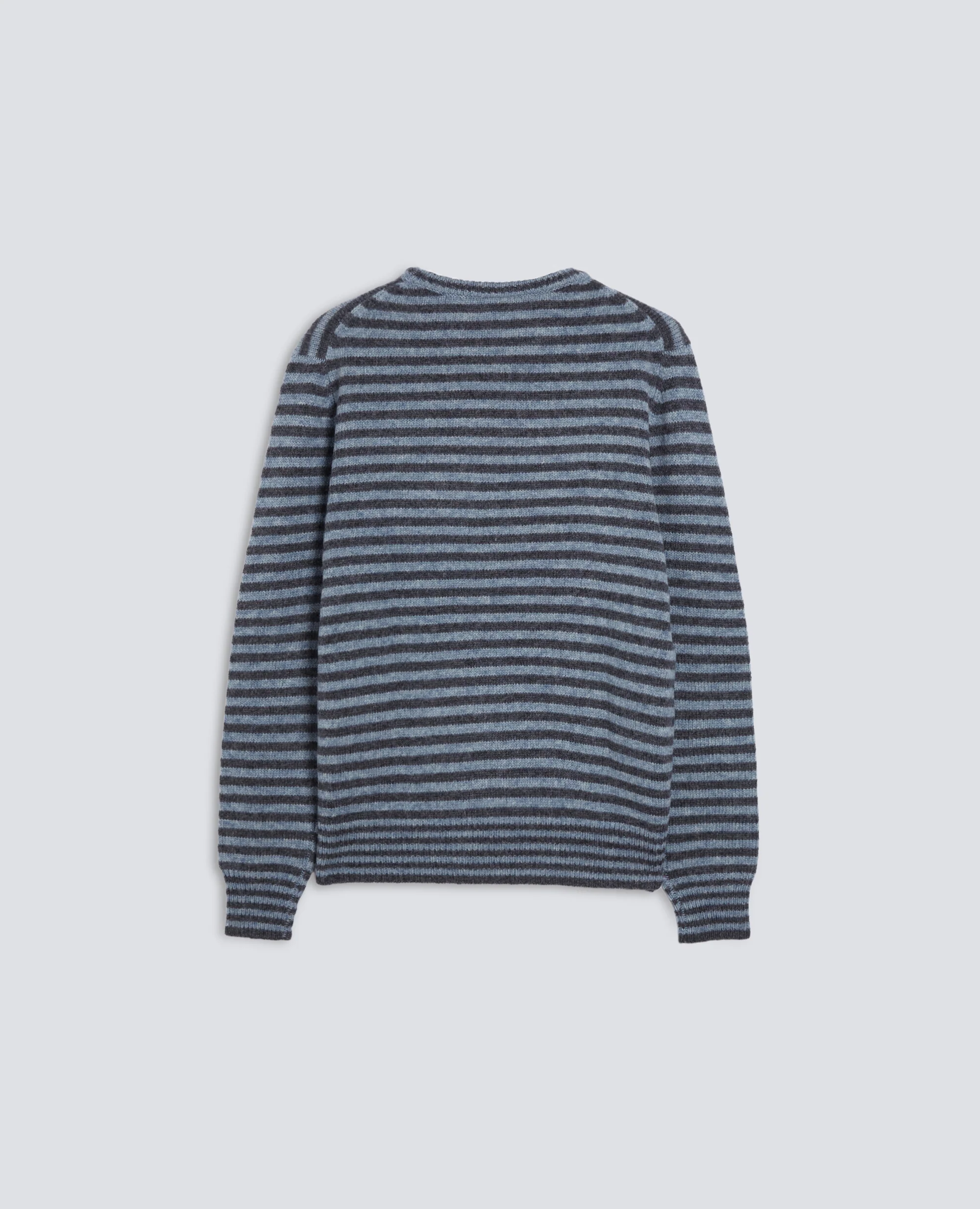 MAGLIA GIROCOLLO IN LANA - RIGA BICOLOR - Image 2