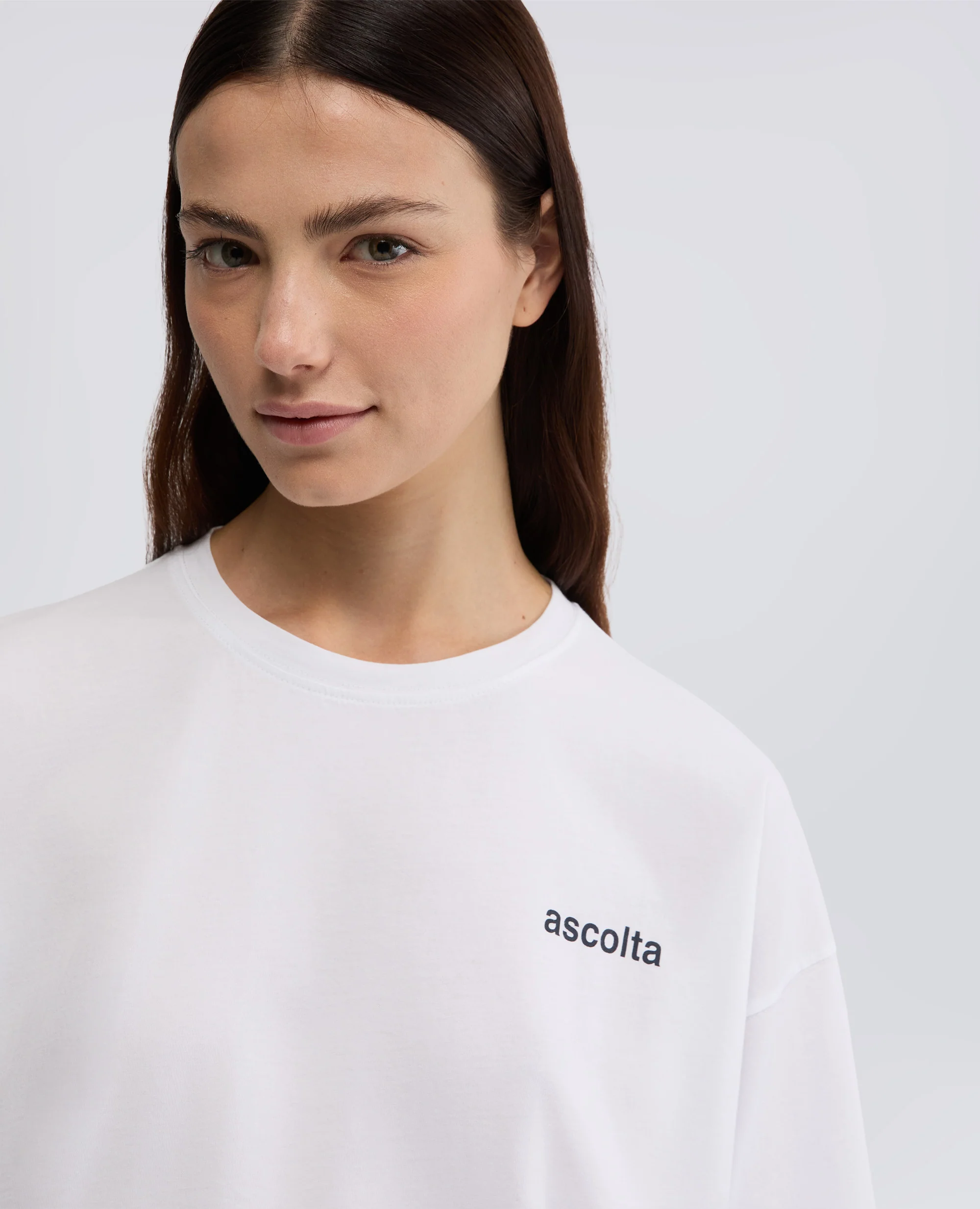 TSHIRT GIROCOLLO IN JERSEY - BIANCO - Image 4