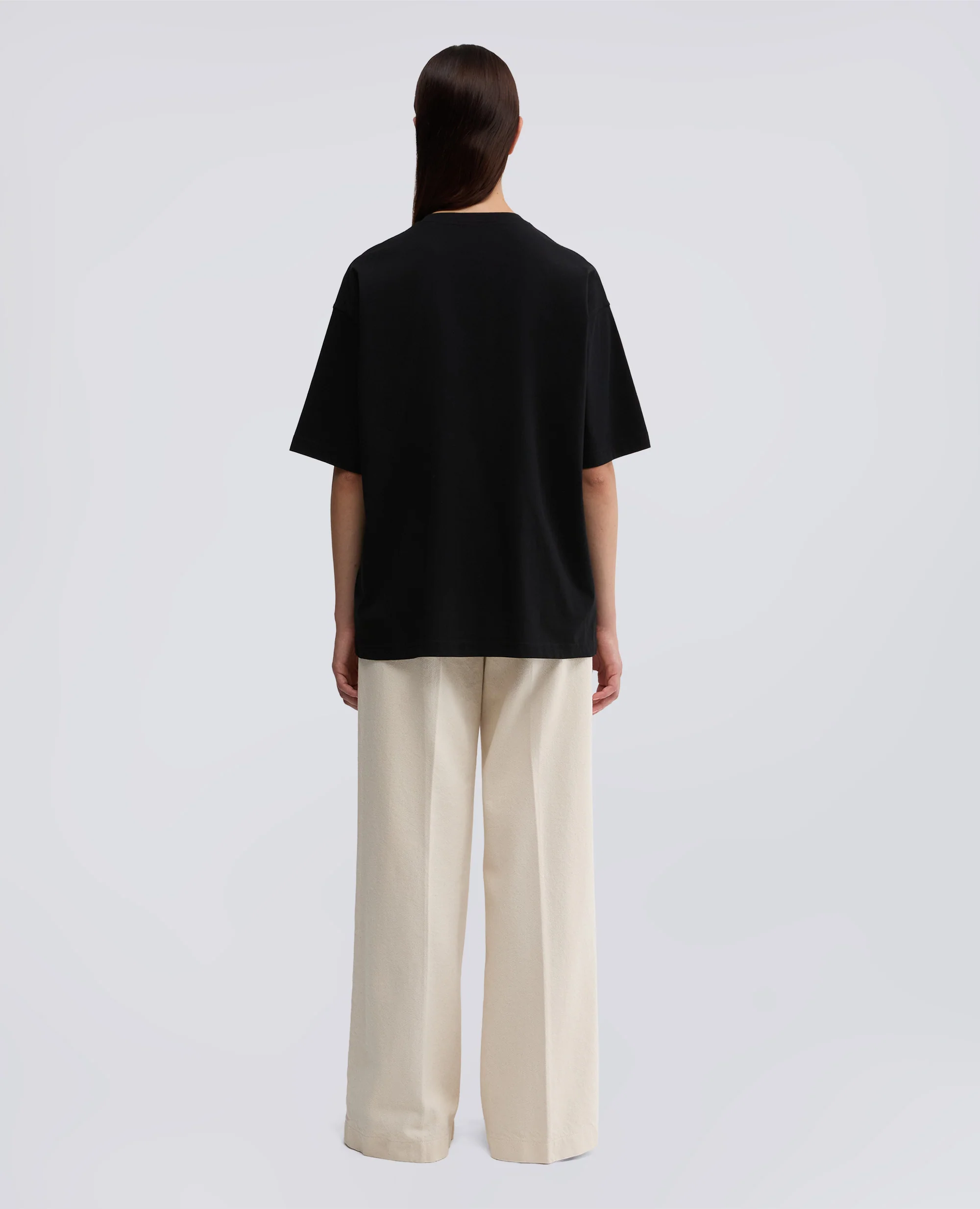 TSHIRT IN JERSEY CON STAMPA - NERO - Image 3