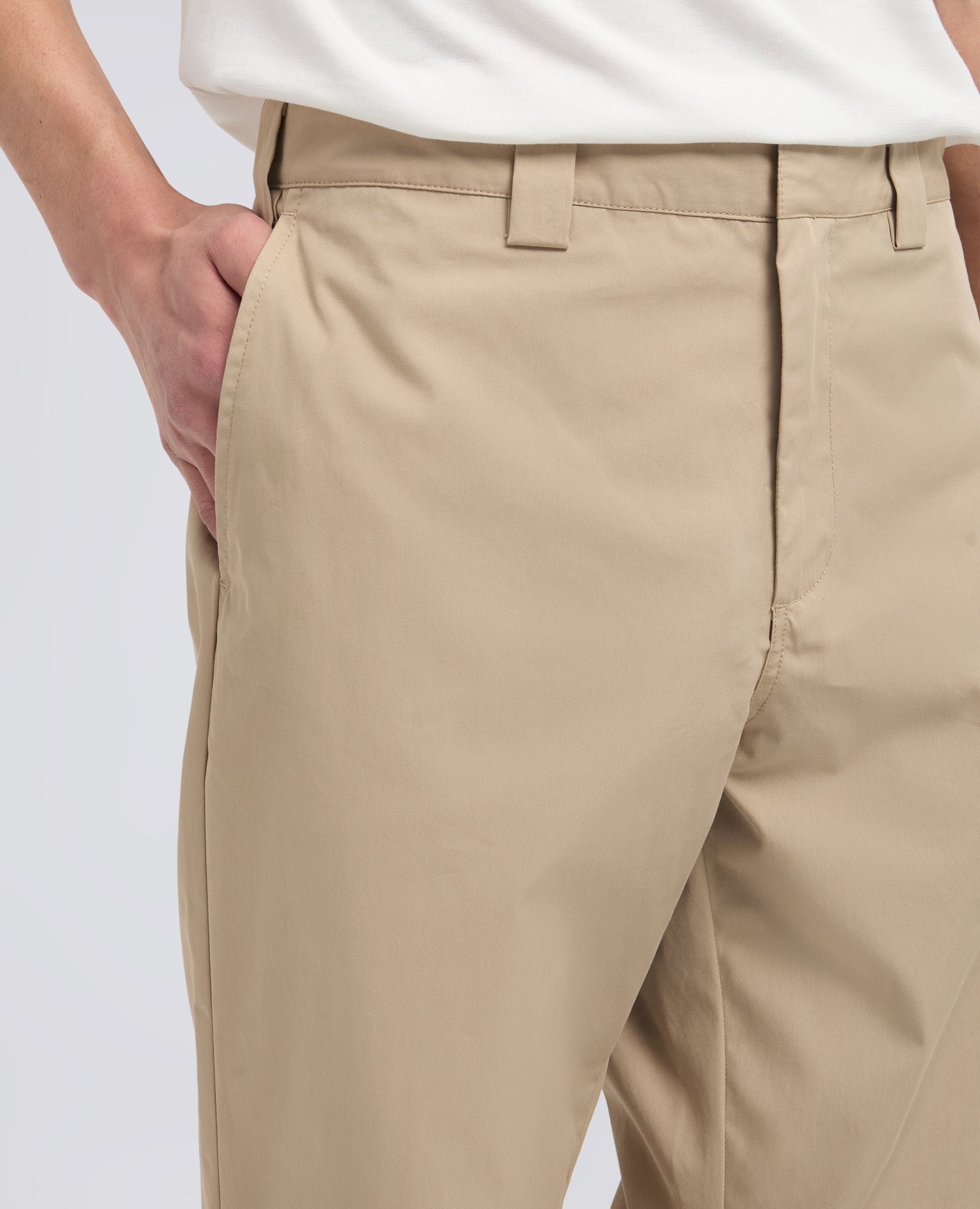 PANTALONE IN TWILL DI COTONE NYLON TINTO PEZZA - COLONIALE - Image 4