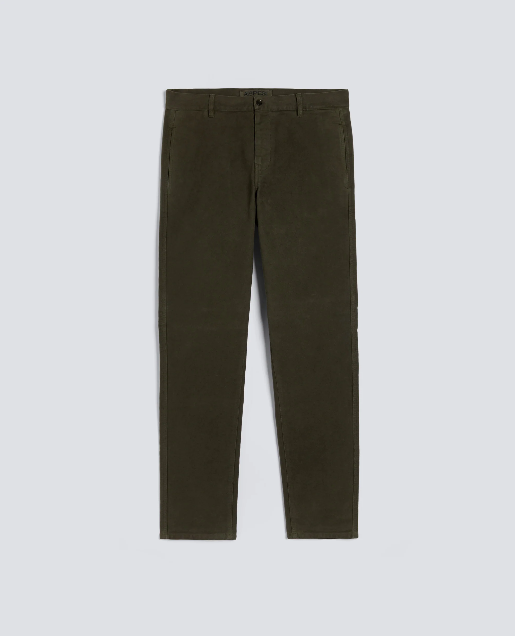 PANTALONE CHINO FUNZIONALE IN VELLUTO - MILITARE