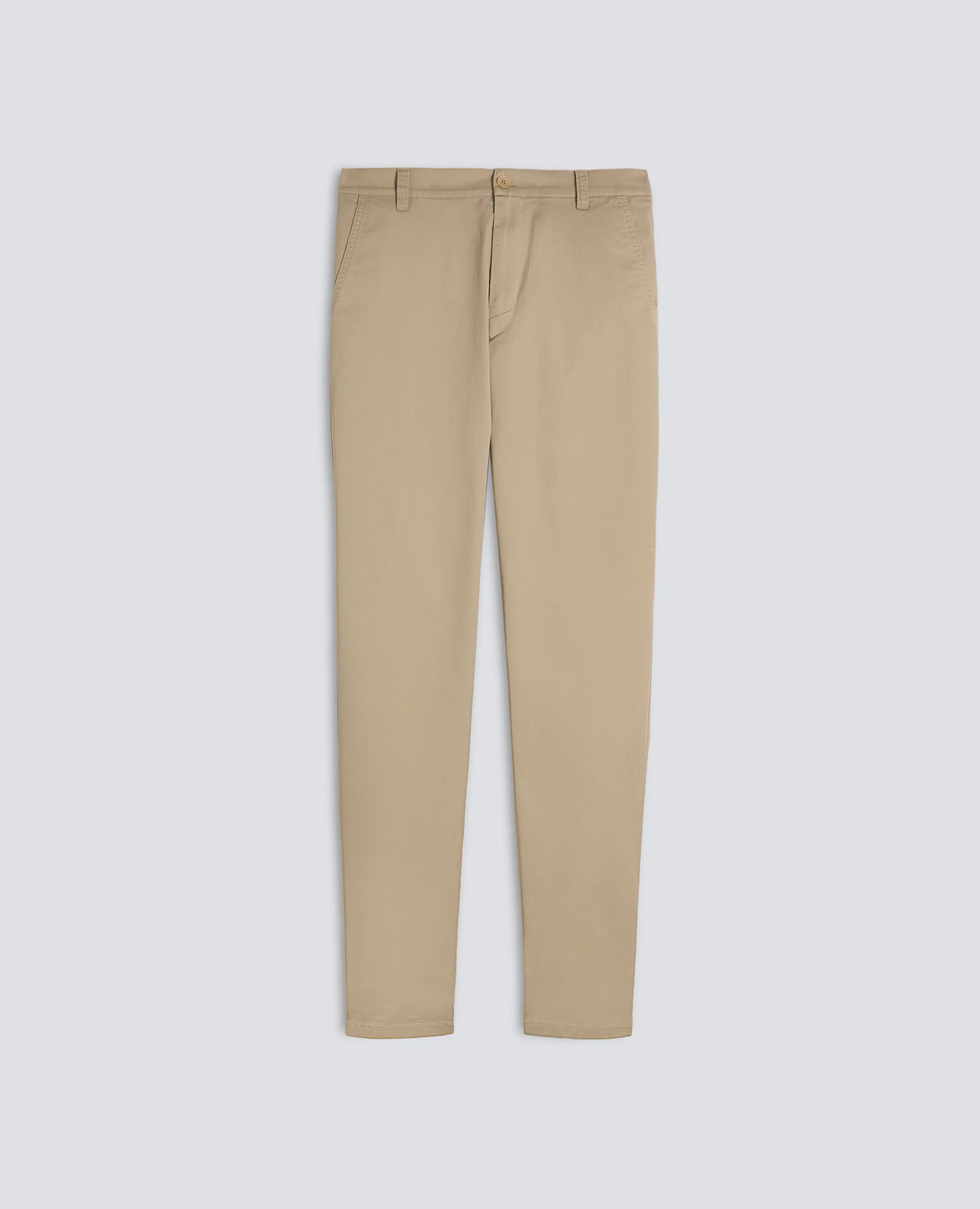 PANTALONE CHINO IN GABARDINA DI COTONE E LINO - COLONIALE