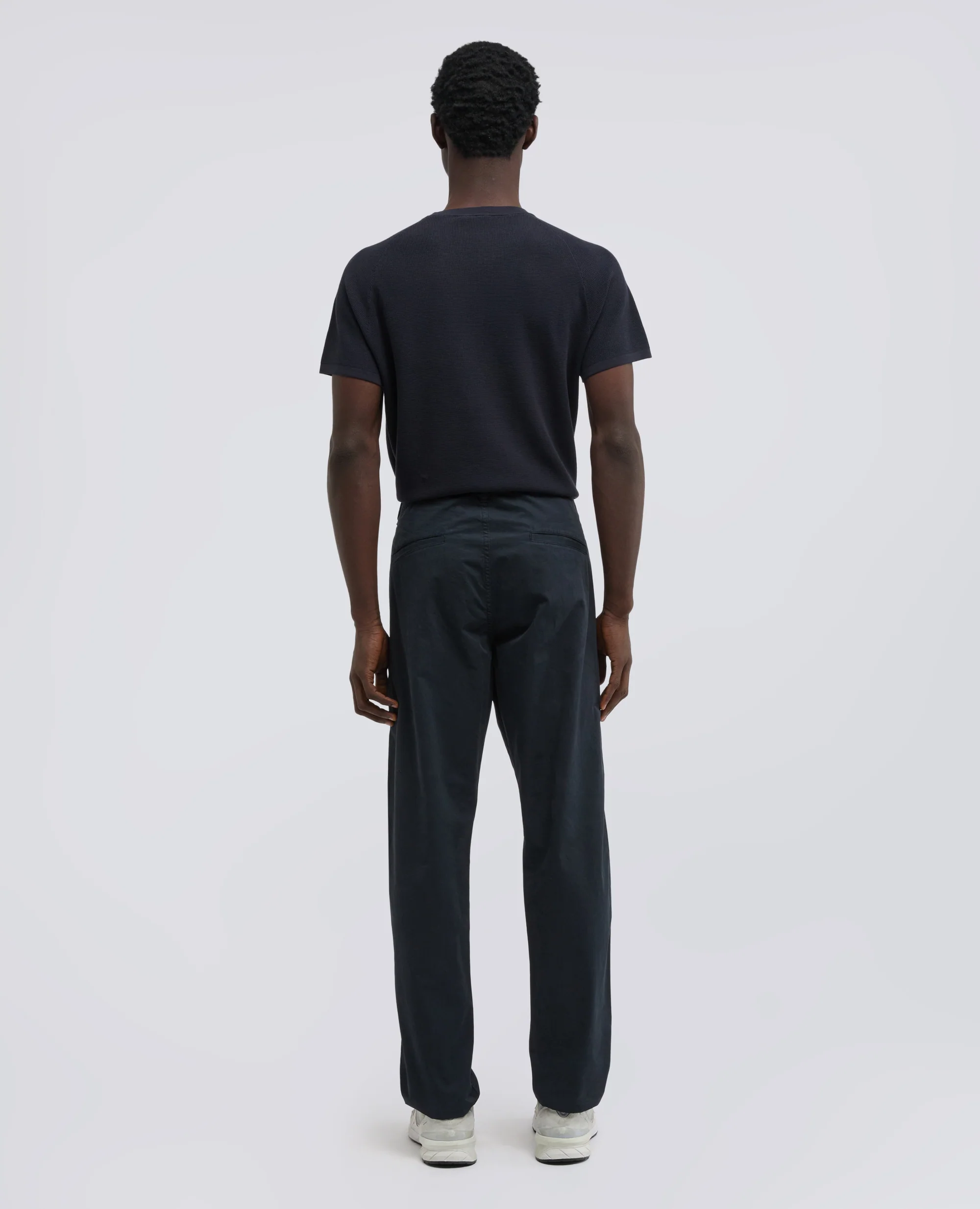 PANTALONE FUNZIONALE IN POPELINE - NAVY - Image 3