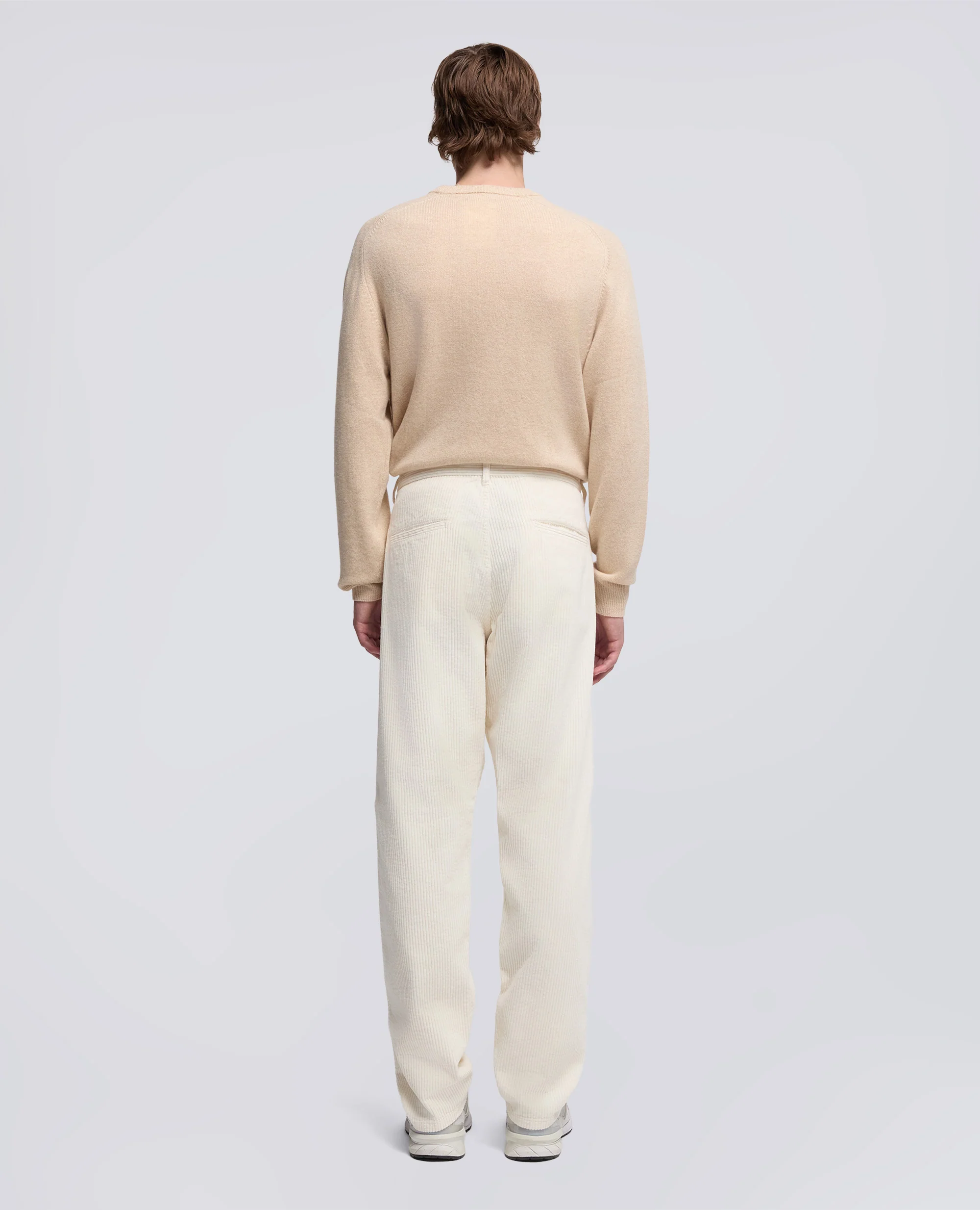 PANTALONE CHINO FUNZIONALE IN VELLUTO - NATURALE - Image 3