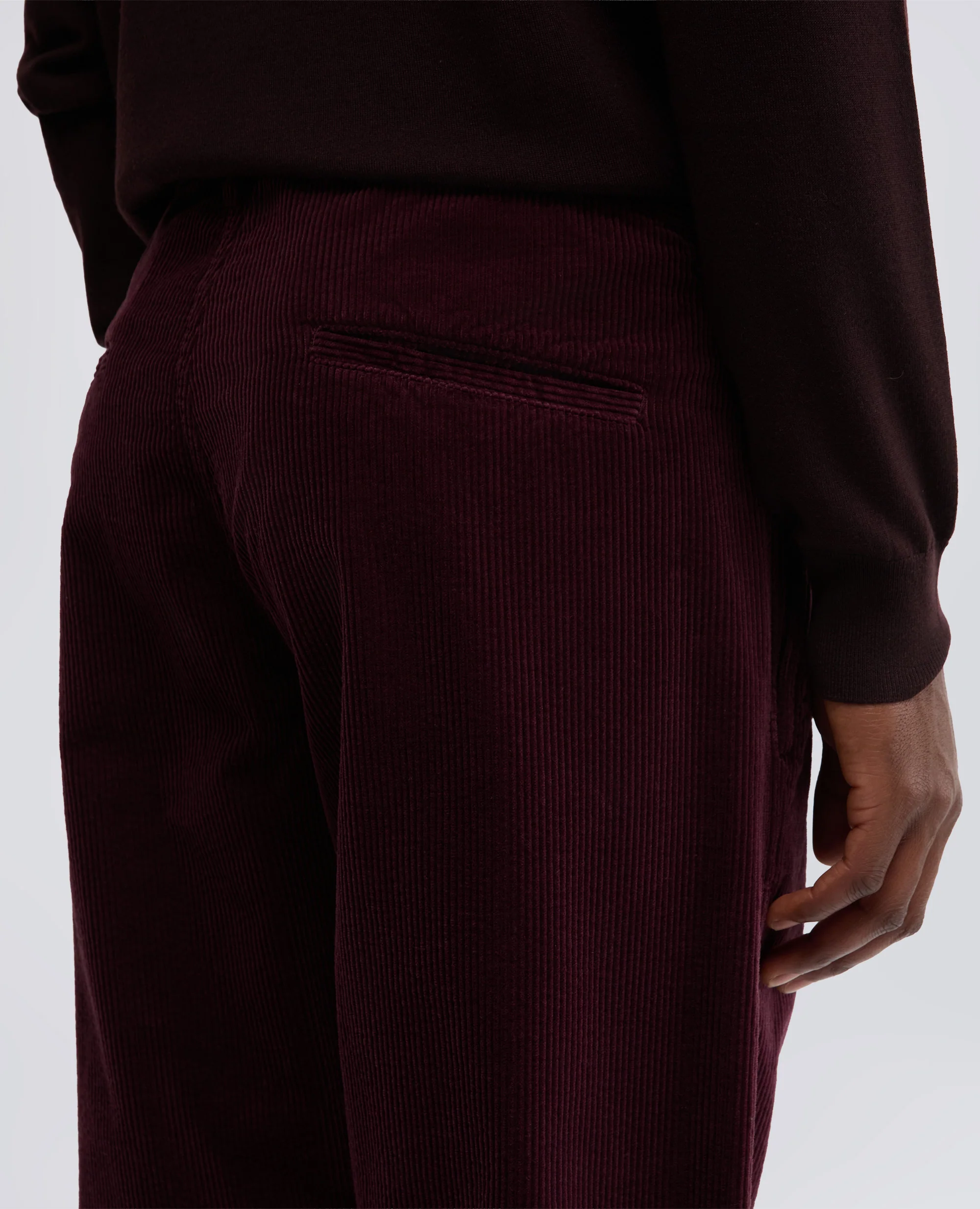 PANTALONE CHINO FUNZIONALE IN VELLUTO - BARBERA - Image 4