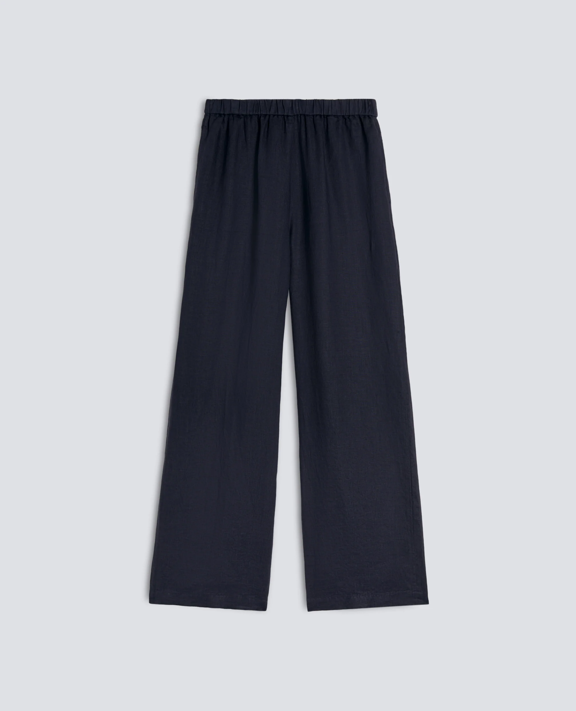 PANTALONE IN LINO - NAVY