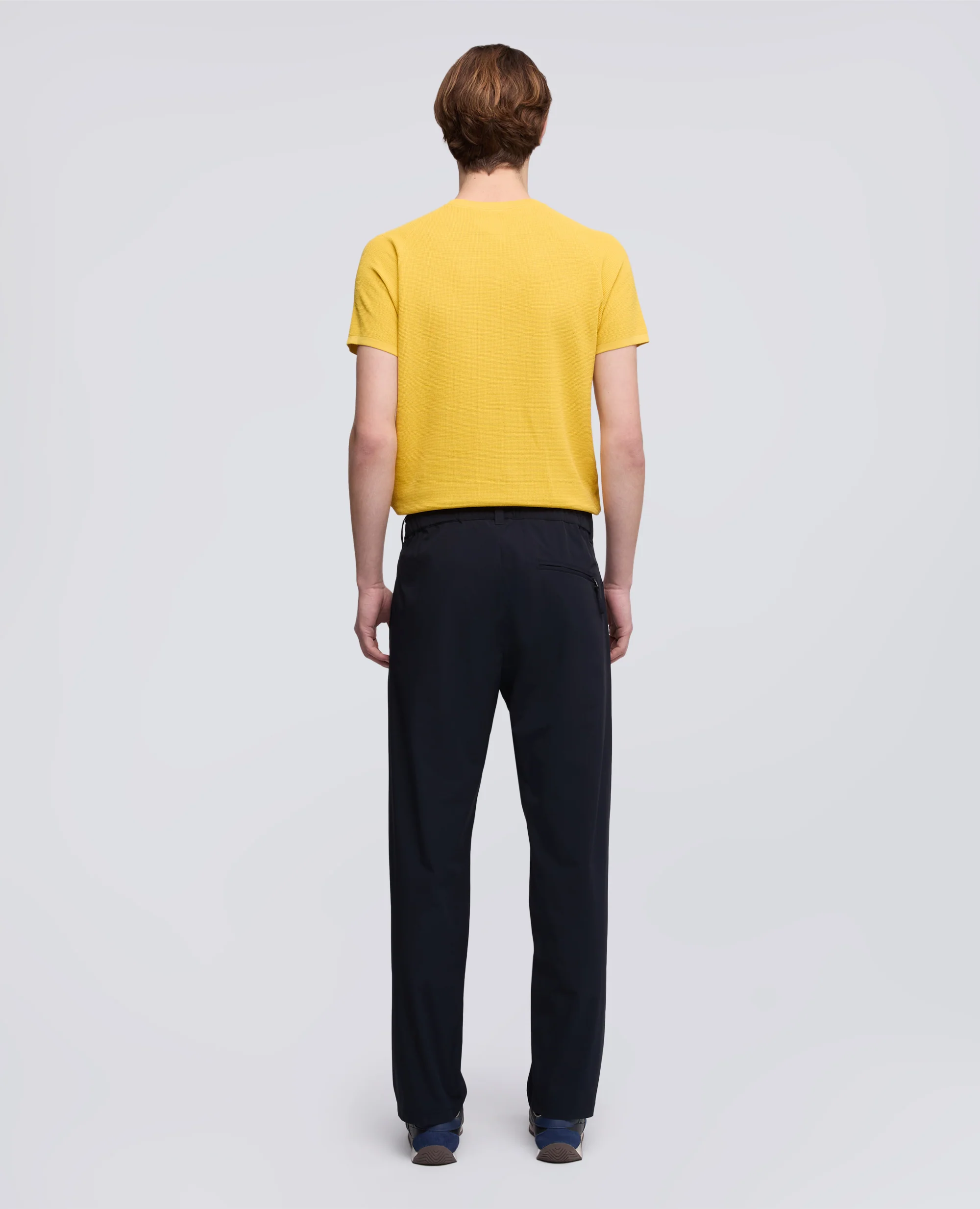 PANTALONE IN NYLON STRETCH - NAVY - Image 3