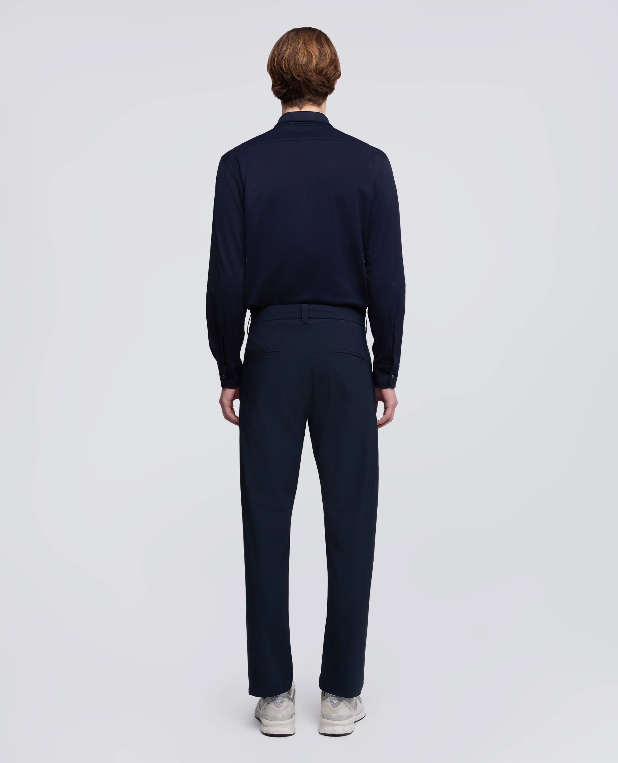 PANTALONE IN NYLON STRETCH - NAVY - Image 3