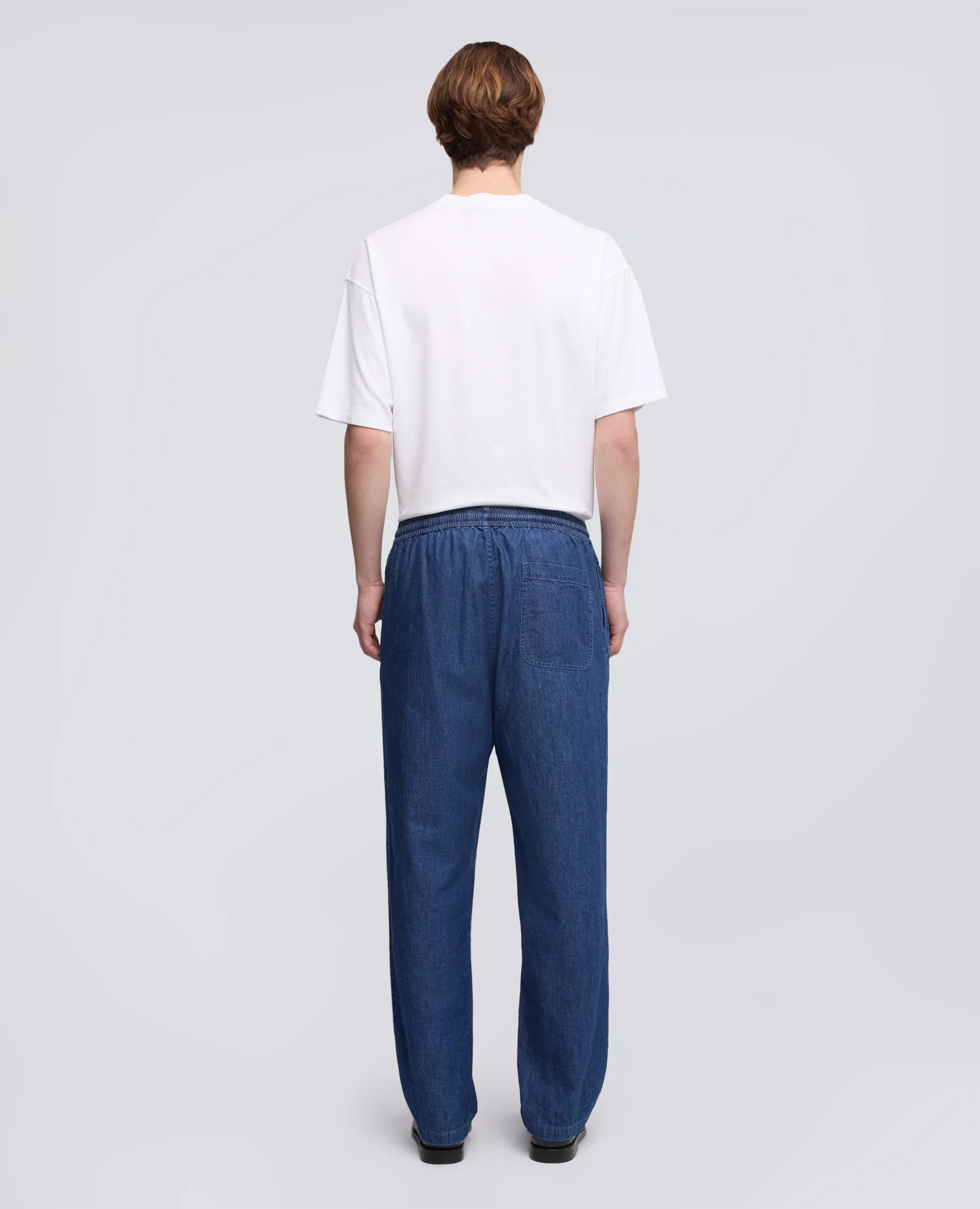 PANTALONE IN DENIM DI COTONE LEGGERO - DENIM - Image 3