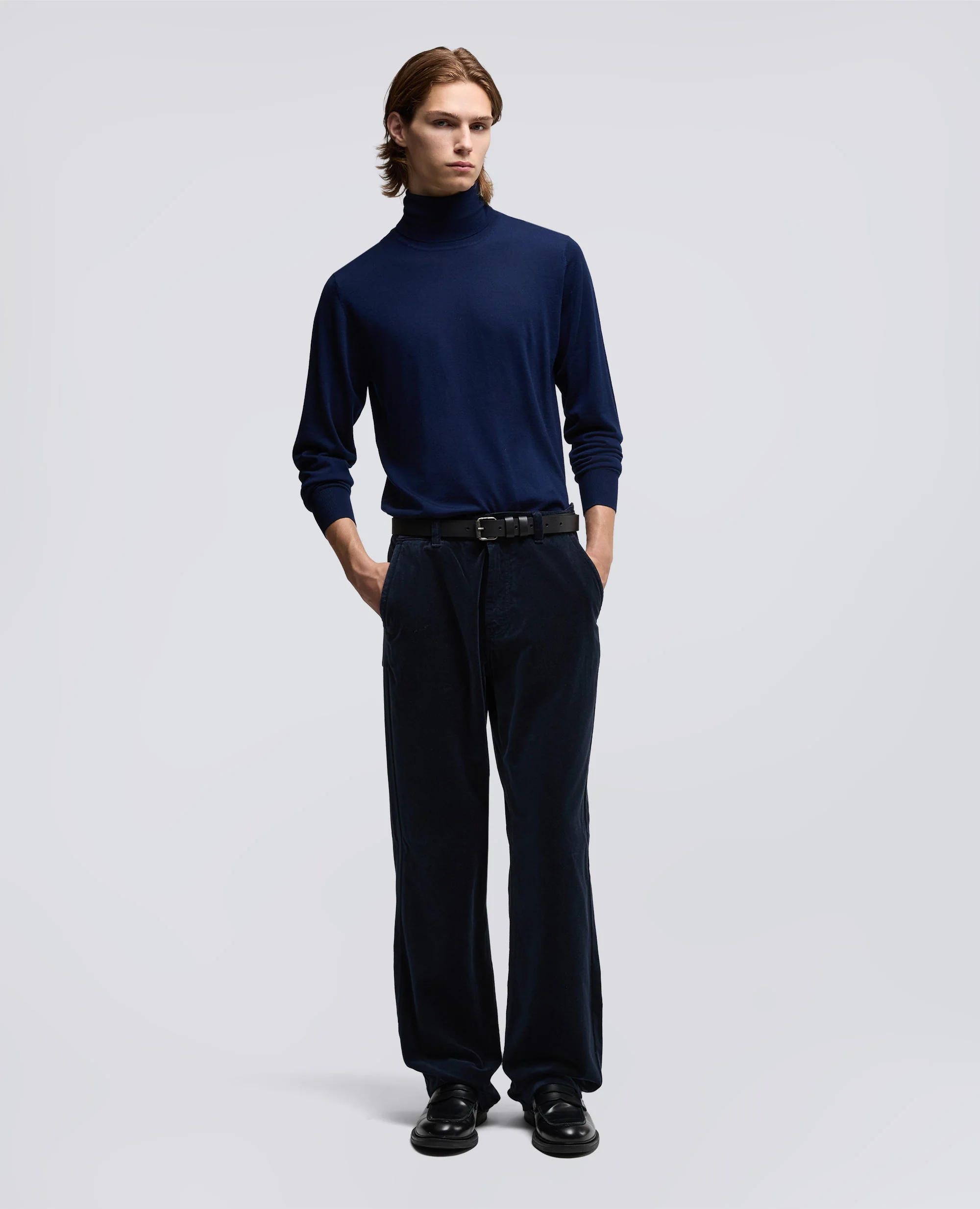 PANTALONE LAB WORKWEAR IN TELA DI COTONE - NAVY - Image 2