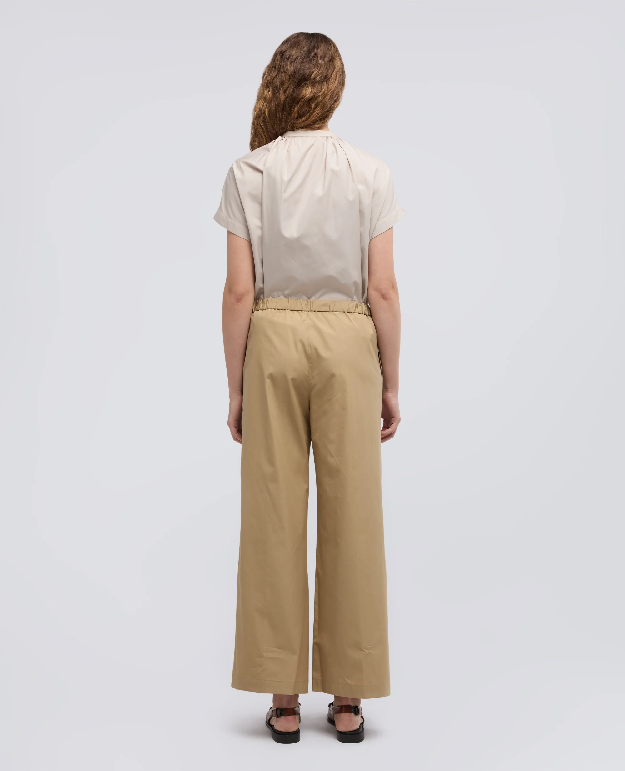 PANTALONE IN POPELINE DI COTONE - COLONIALE - Image 3
