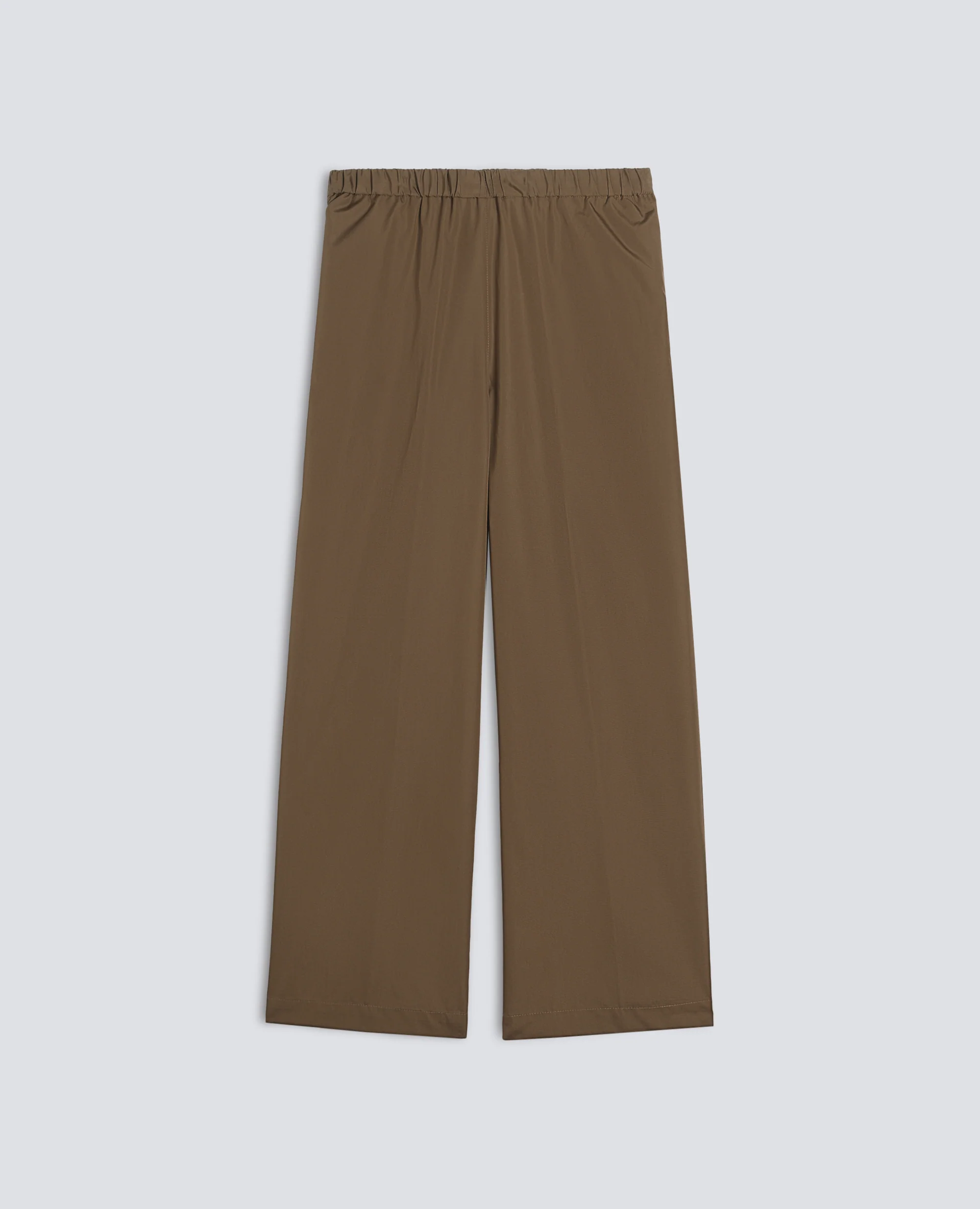 PANTALONE IN POPELINE DI COTONE - MILITARE