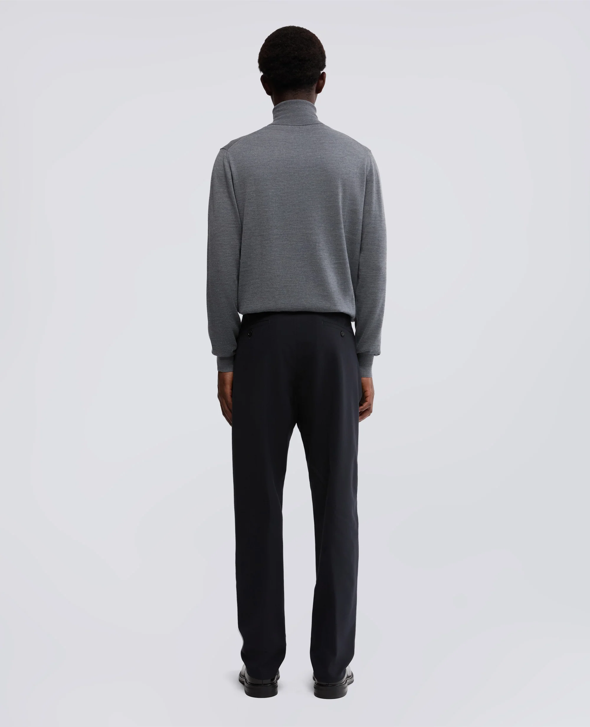 PANTALONE IN FLANELLA - NAVY - Image 3