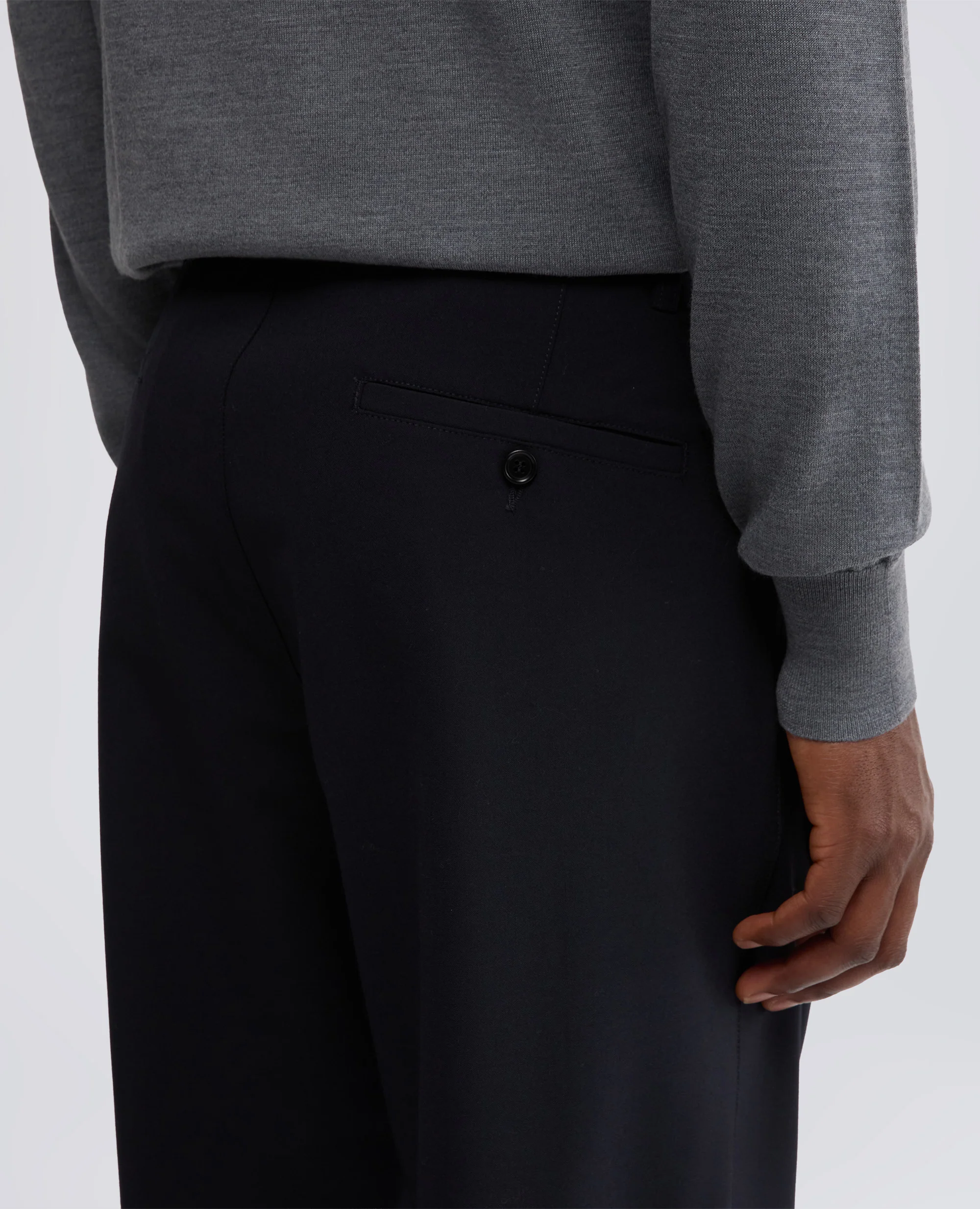 PANTALONE IN FLANELLA - NAVY - Image 4