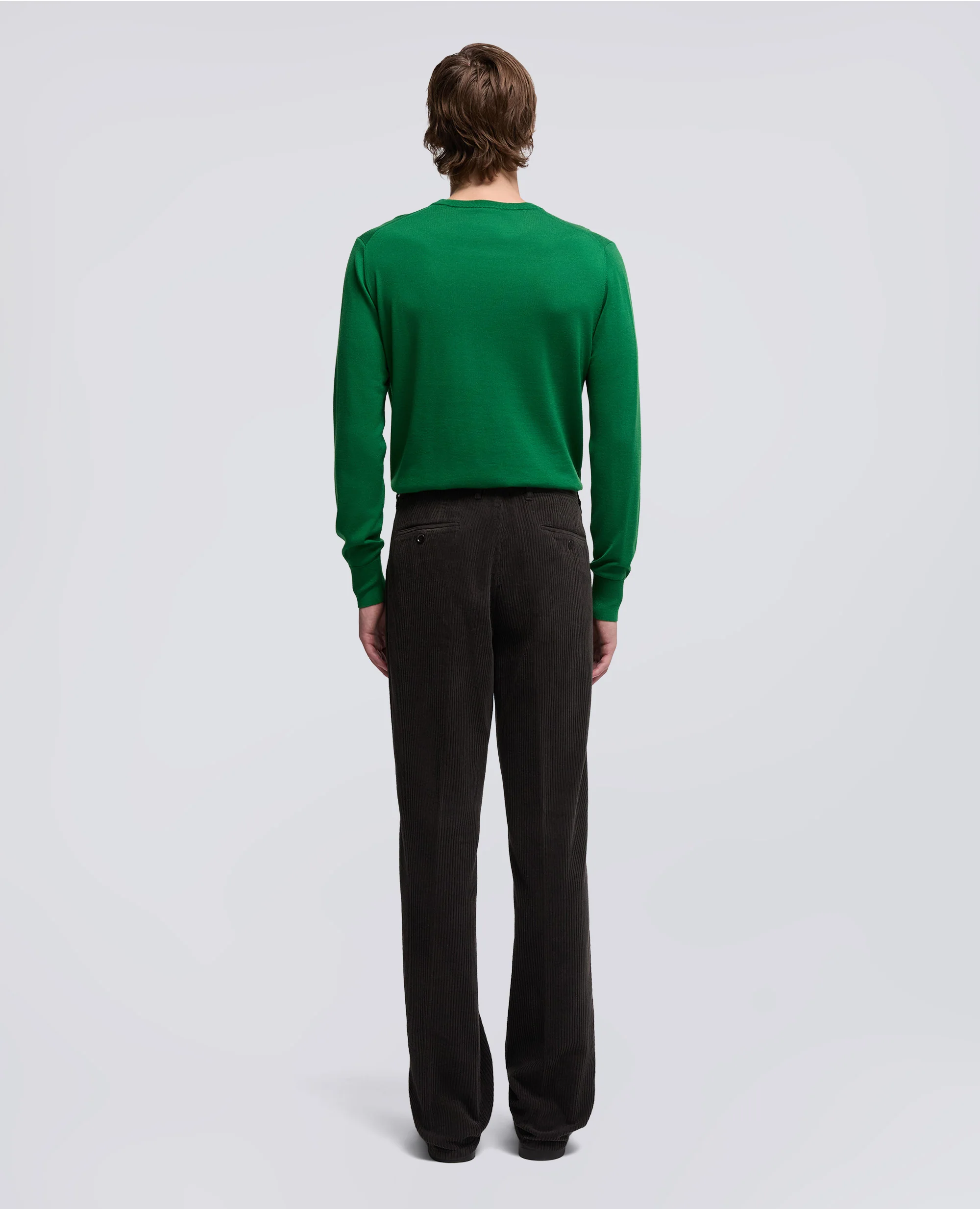 PANTALONE NEW HERMAN IN VELLUTO - MARRONE - Image 3