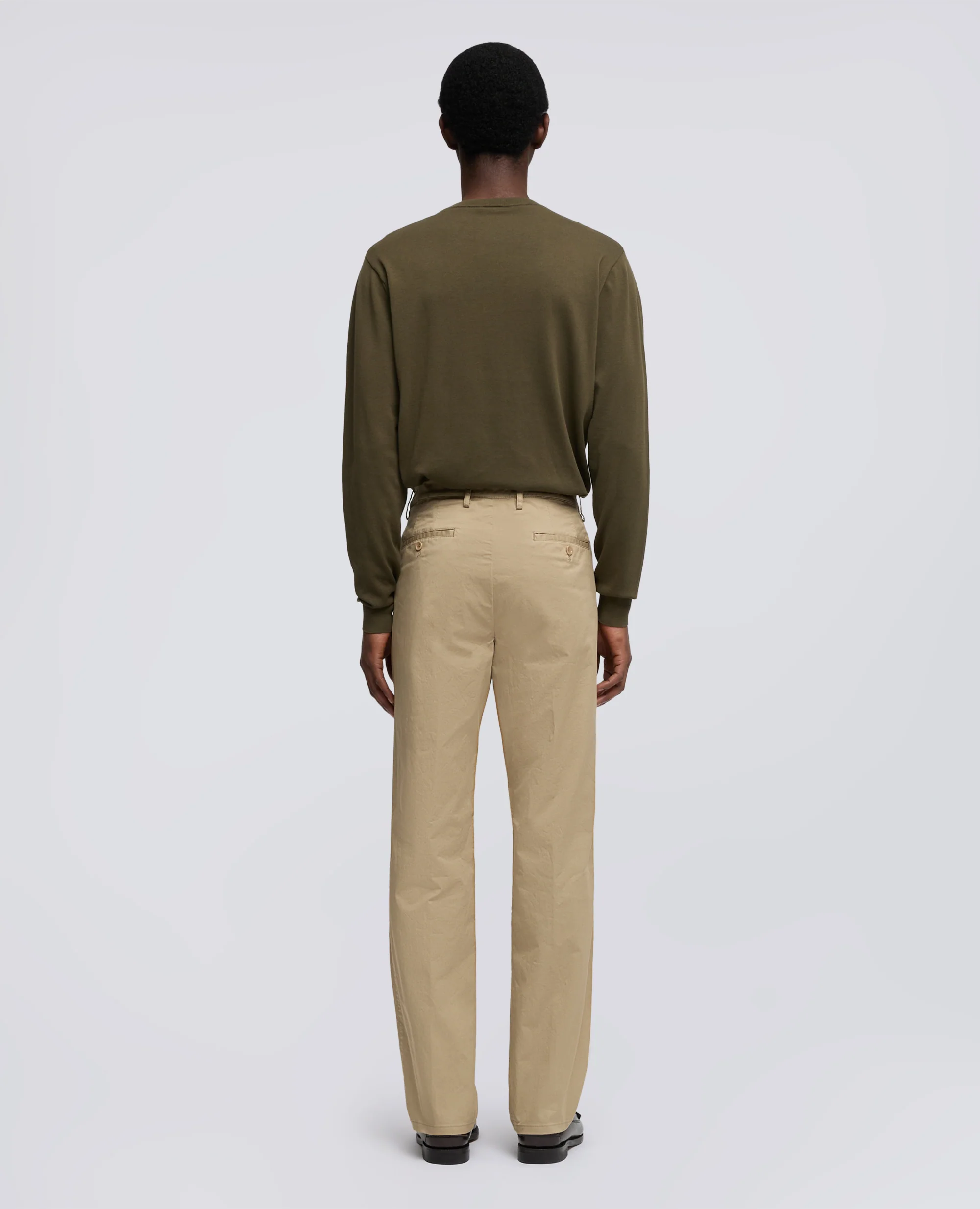 PANTALONE IN TWILL DI COTONE - COLONIALE - Image 3