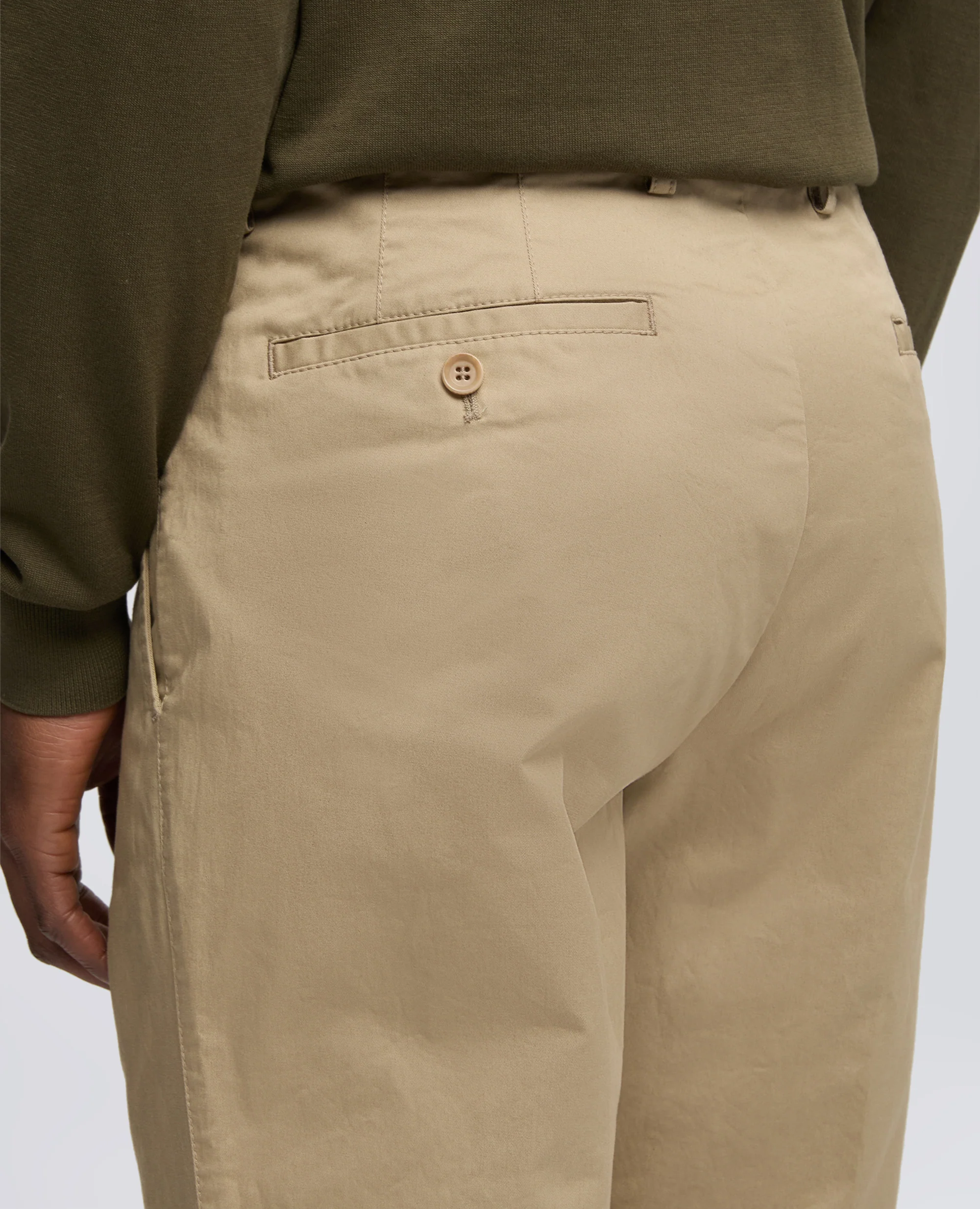 PANTALONE IN TWILL DI COTONE - COLONIALE - Image 4