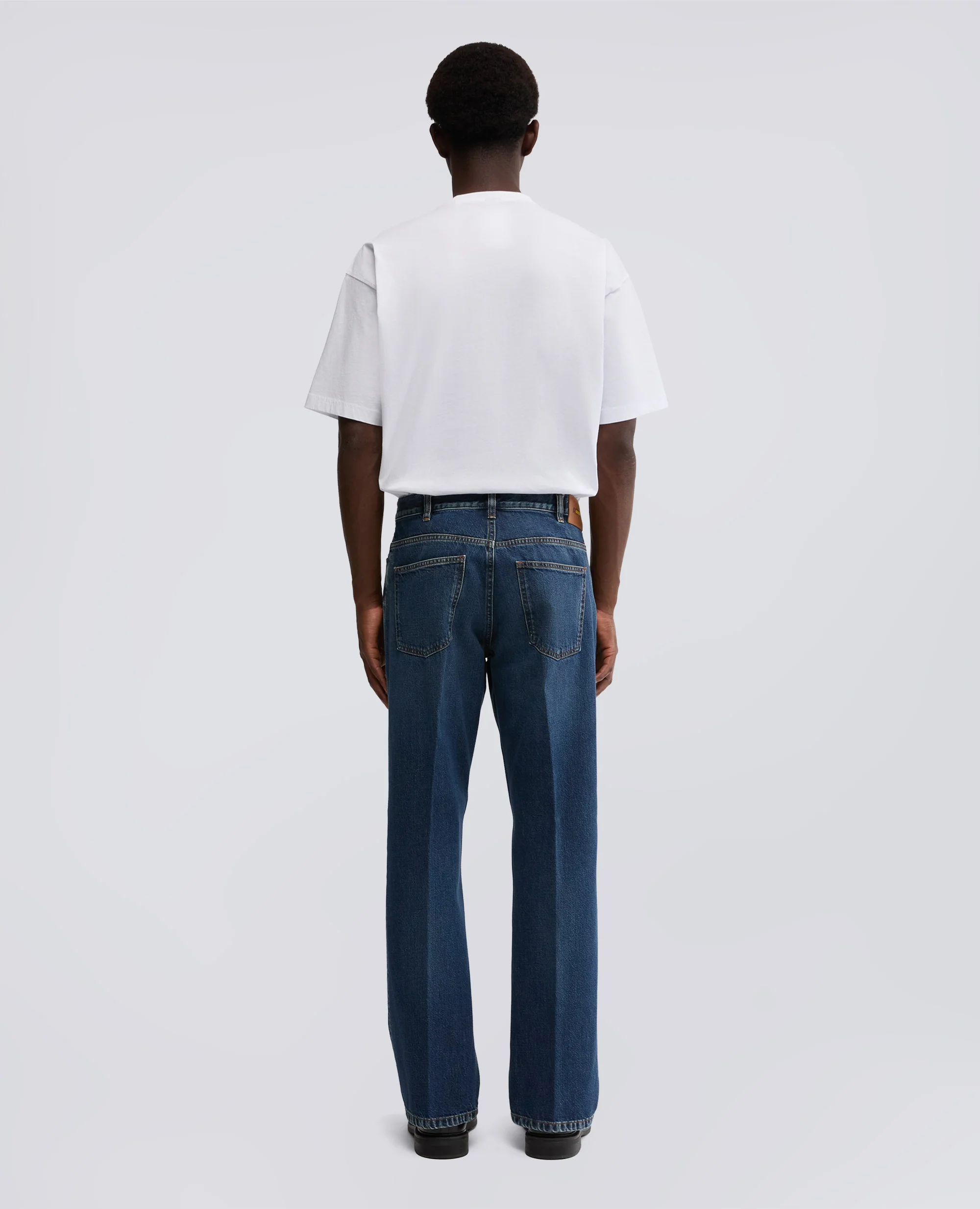 PANTALONE PRESS IN DENIM DI COTONE - DENIM - Image 3