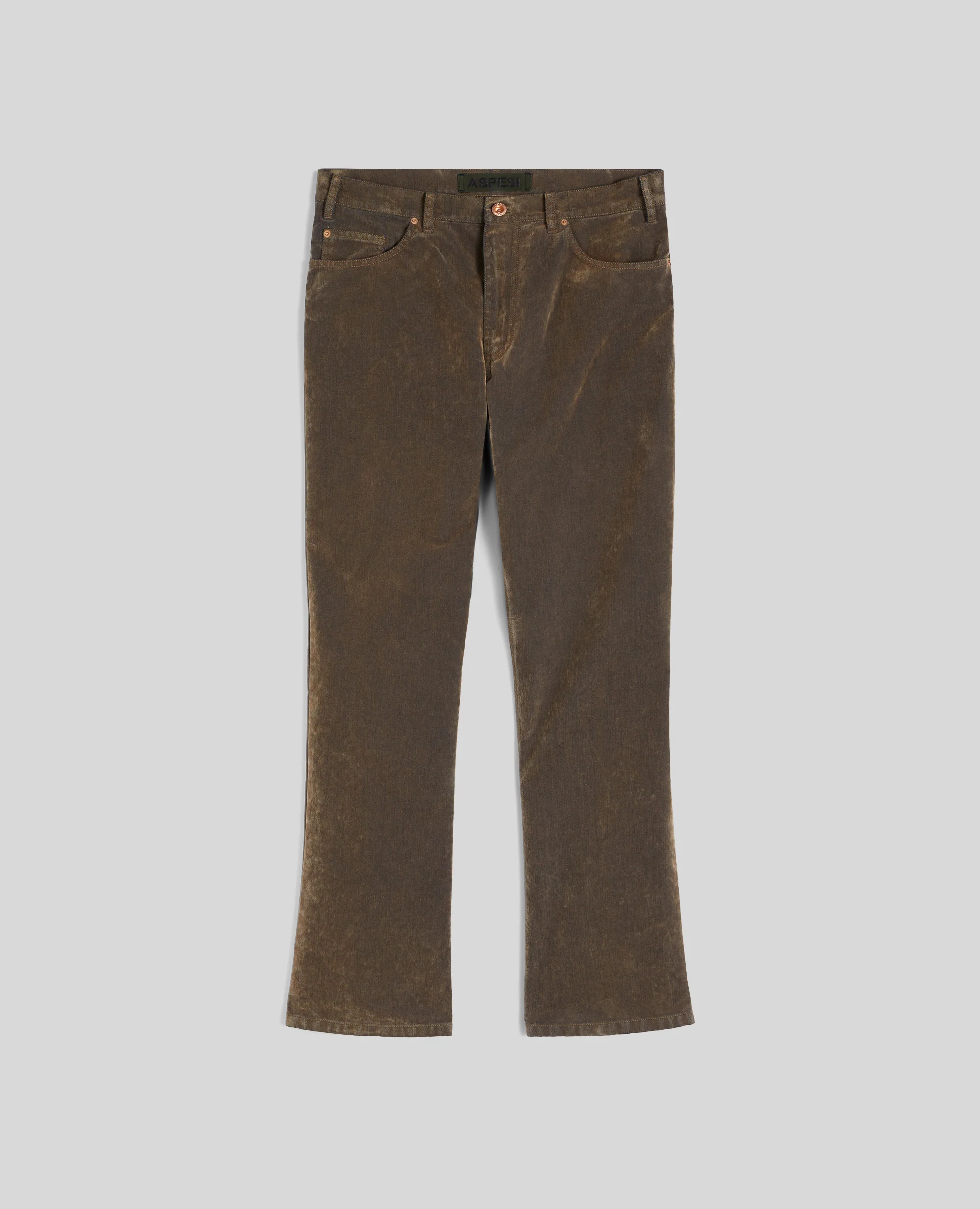 PANTALONE PRESS IN DENIM - TORTORA