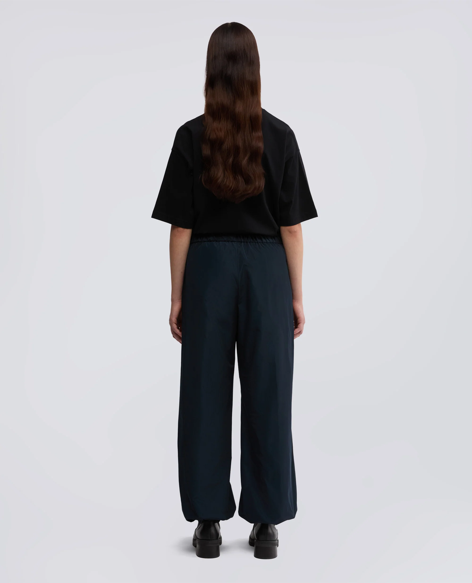 PANTALONE IN TESSUTO TECNICO - BLU NERO - Image 3