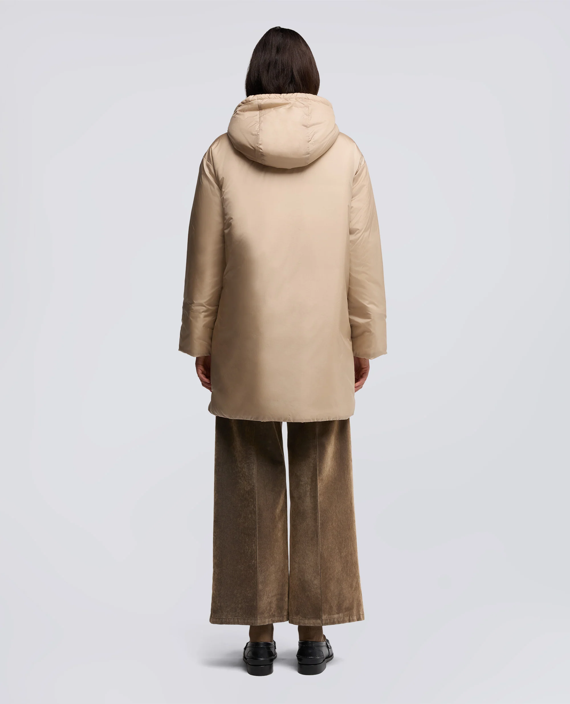 PARKA AMERICANO IN NYLON - BEIGE - Image 3