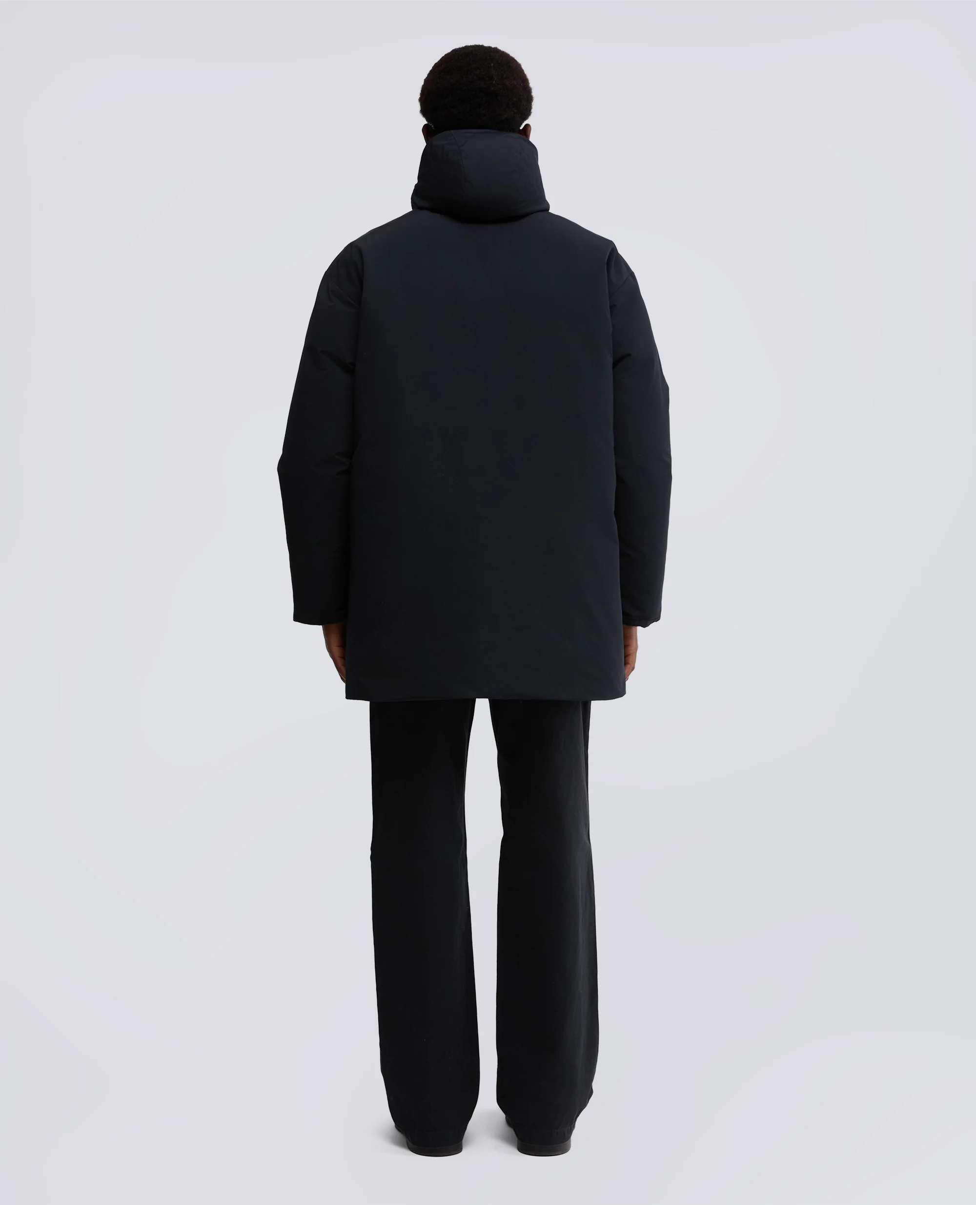 PARKA BARANOV IN TELA DI MISTO COTONE - NAVY - Image 3