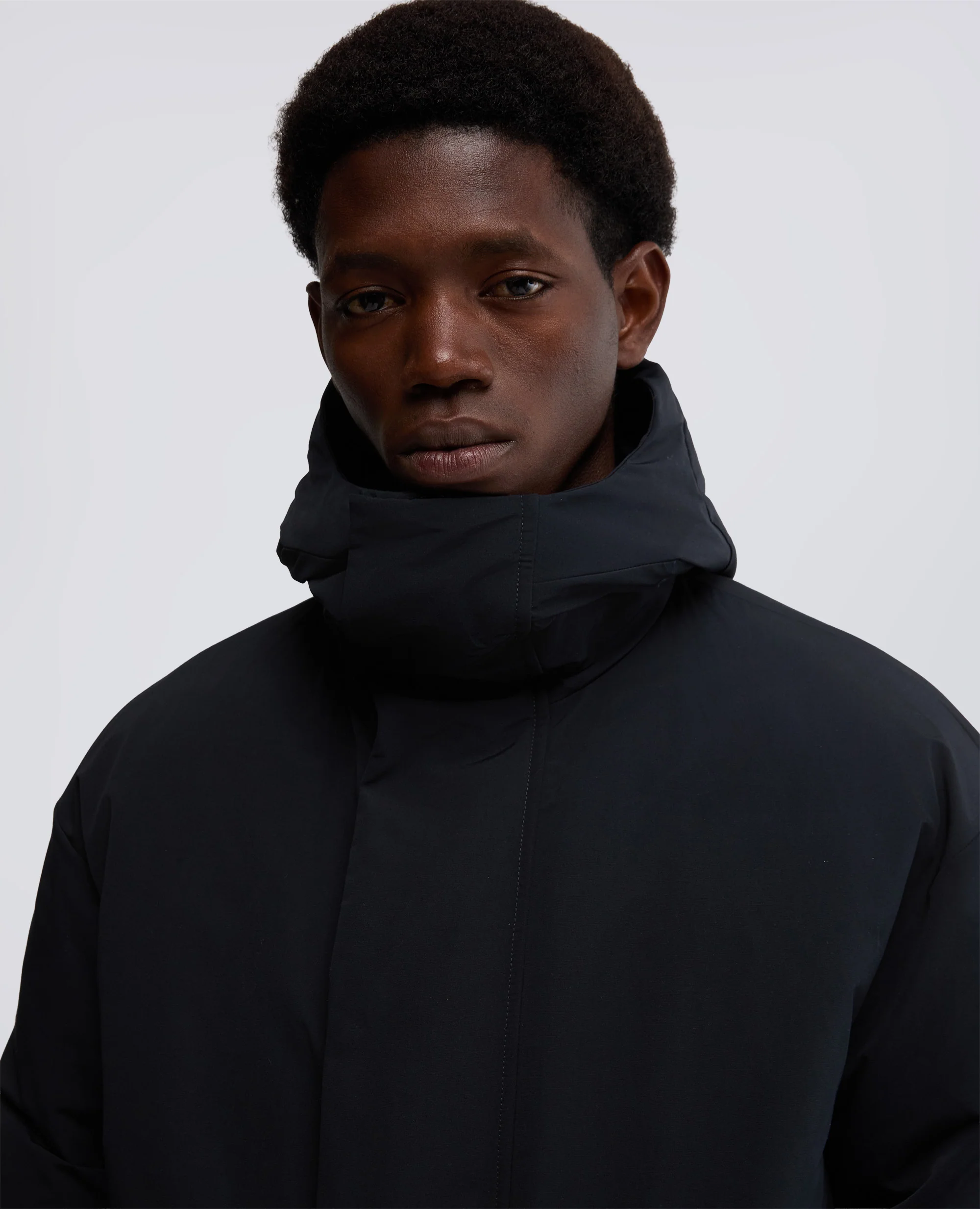 PARKA BARANOV IN TELA DI MISTO COTONE - NAVY - Image 4