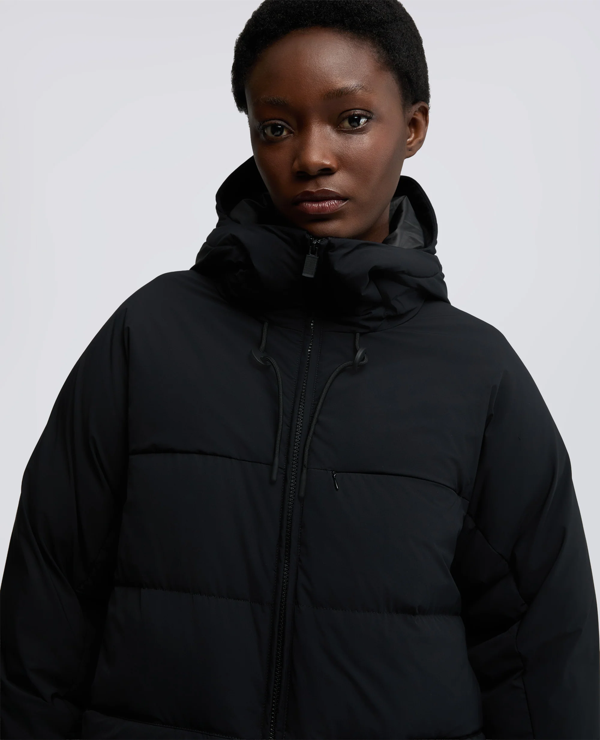 GIUBBOTTO RADON IN NYLON STRETCH - NERO - Image 4