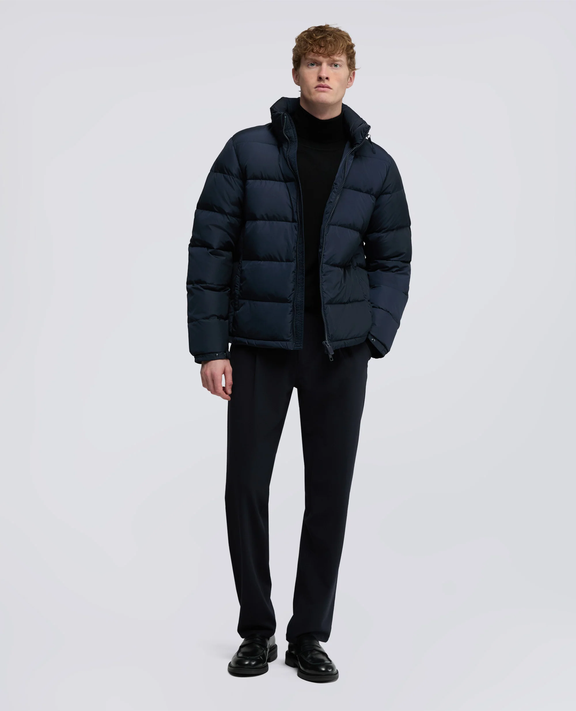 PIUMINO POCOELASTICO RE IN NYLON - NAVY - Image 2