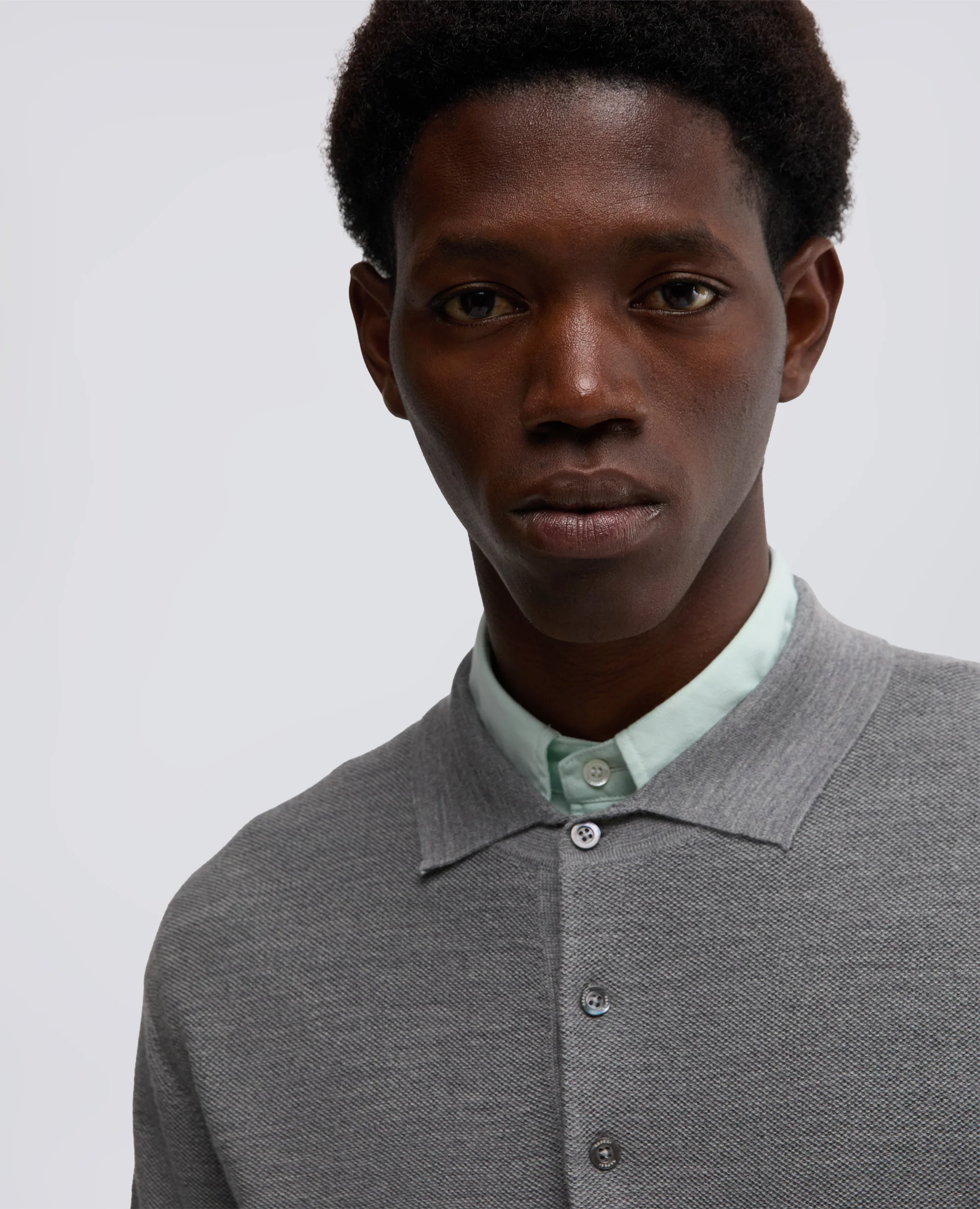 POLO IN LANA - GRIGIO - Image 4