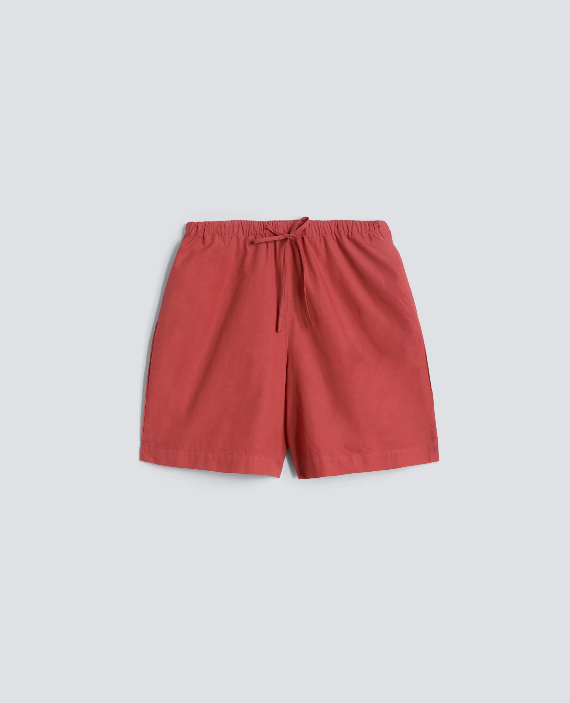 SHORT IN POPELINE DI COTONE TINTO CAPO - ARAGOSTA