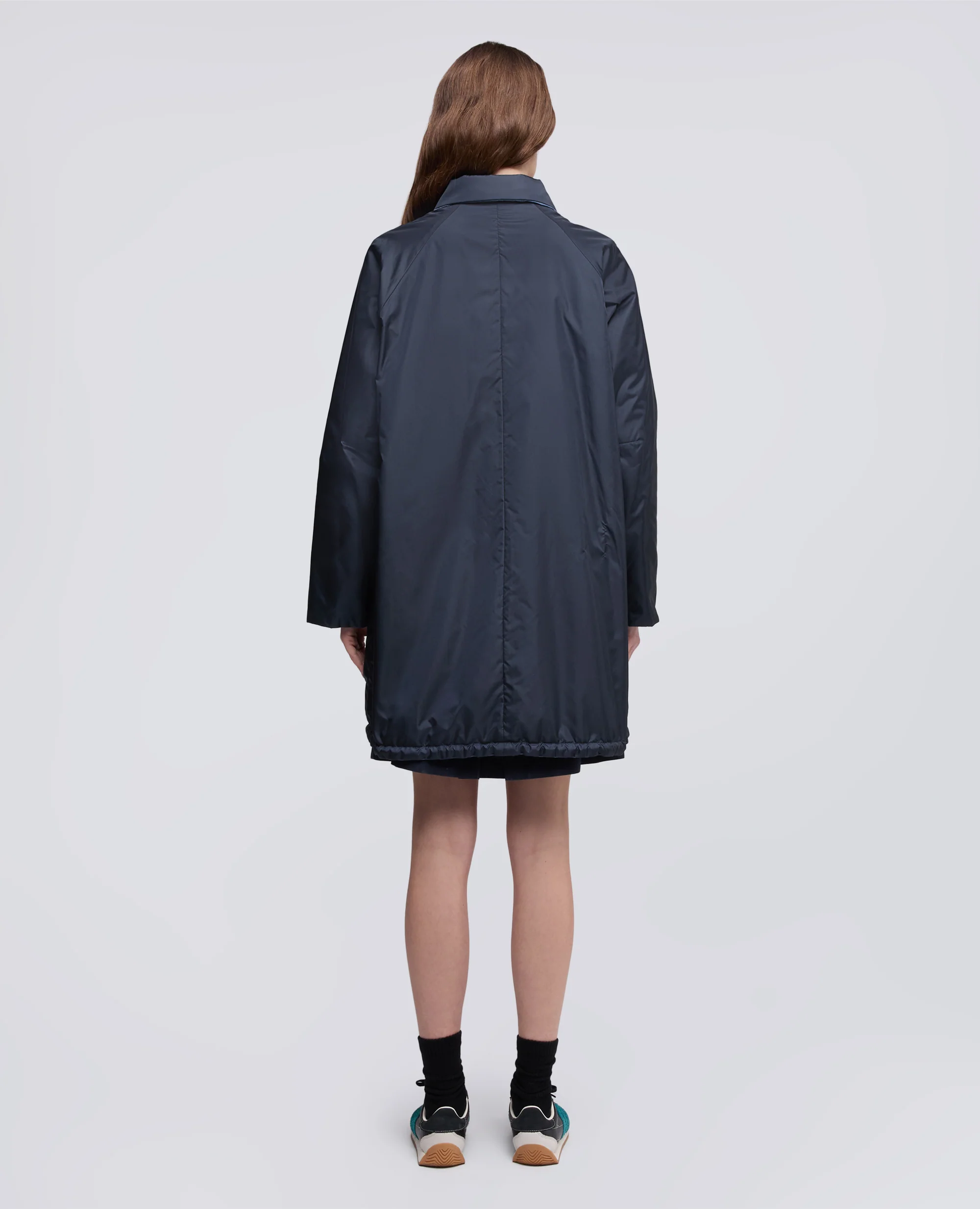 CAPPOTTO REVERSIBILE BICOLORE IN NYLON - NAVY+AVIO - Image 3