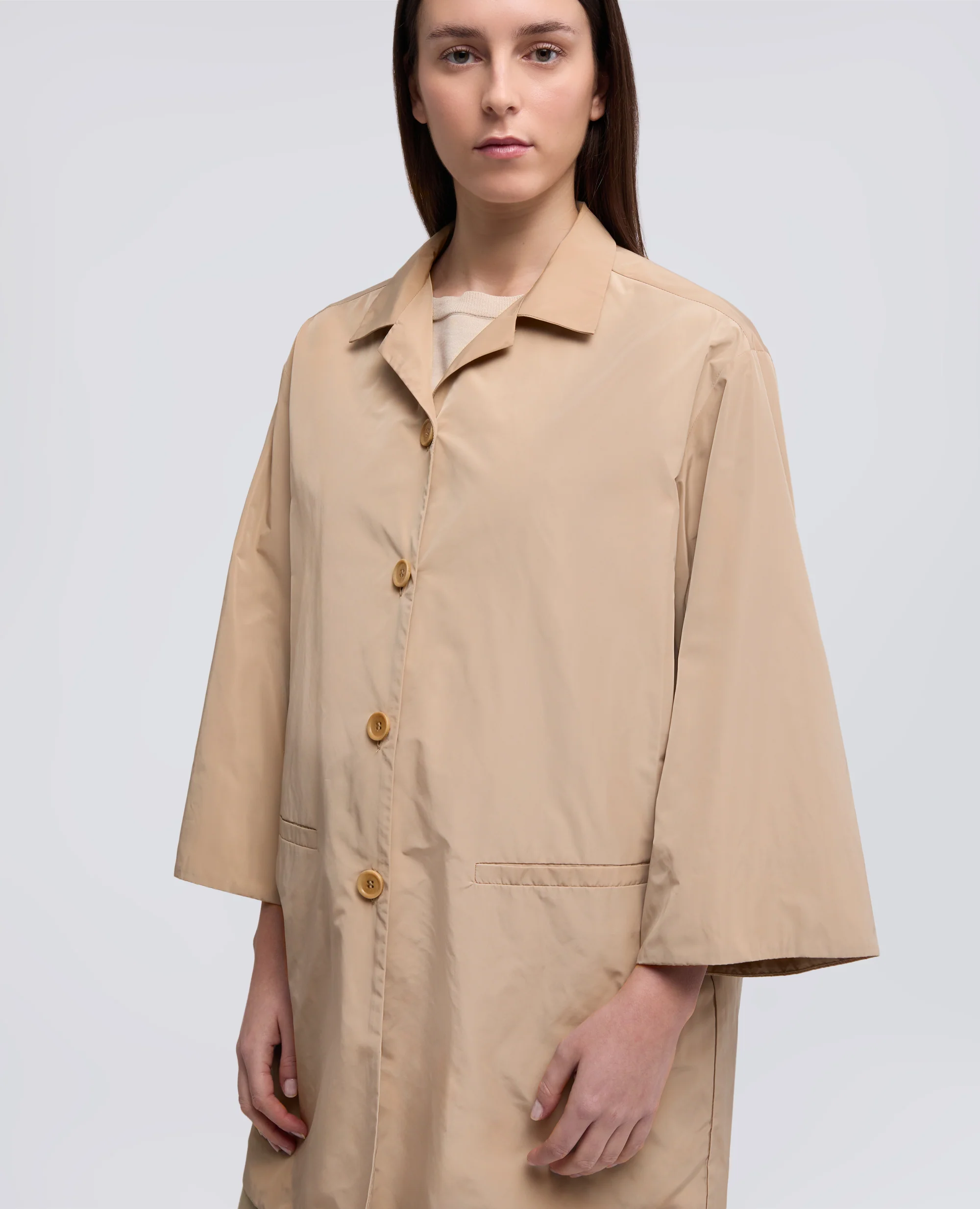 SOPRABITO IN TAFFETA TECNICO - BEIGE - Image 4