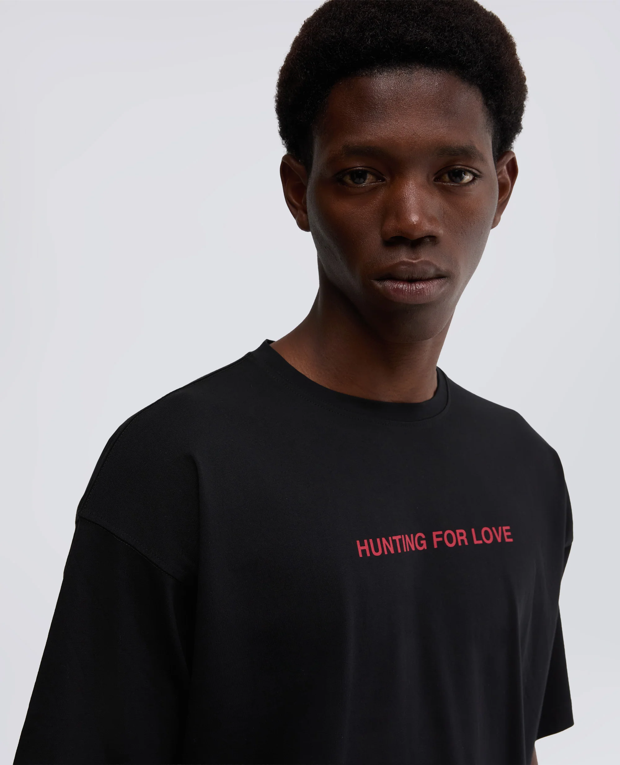 TSHIRT GIROCOLLO IN JERSEY CON STAMPA - NERO - Image 4