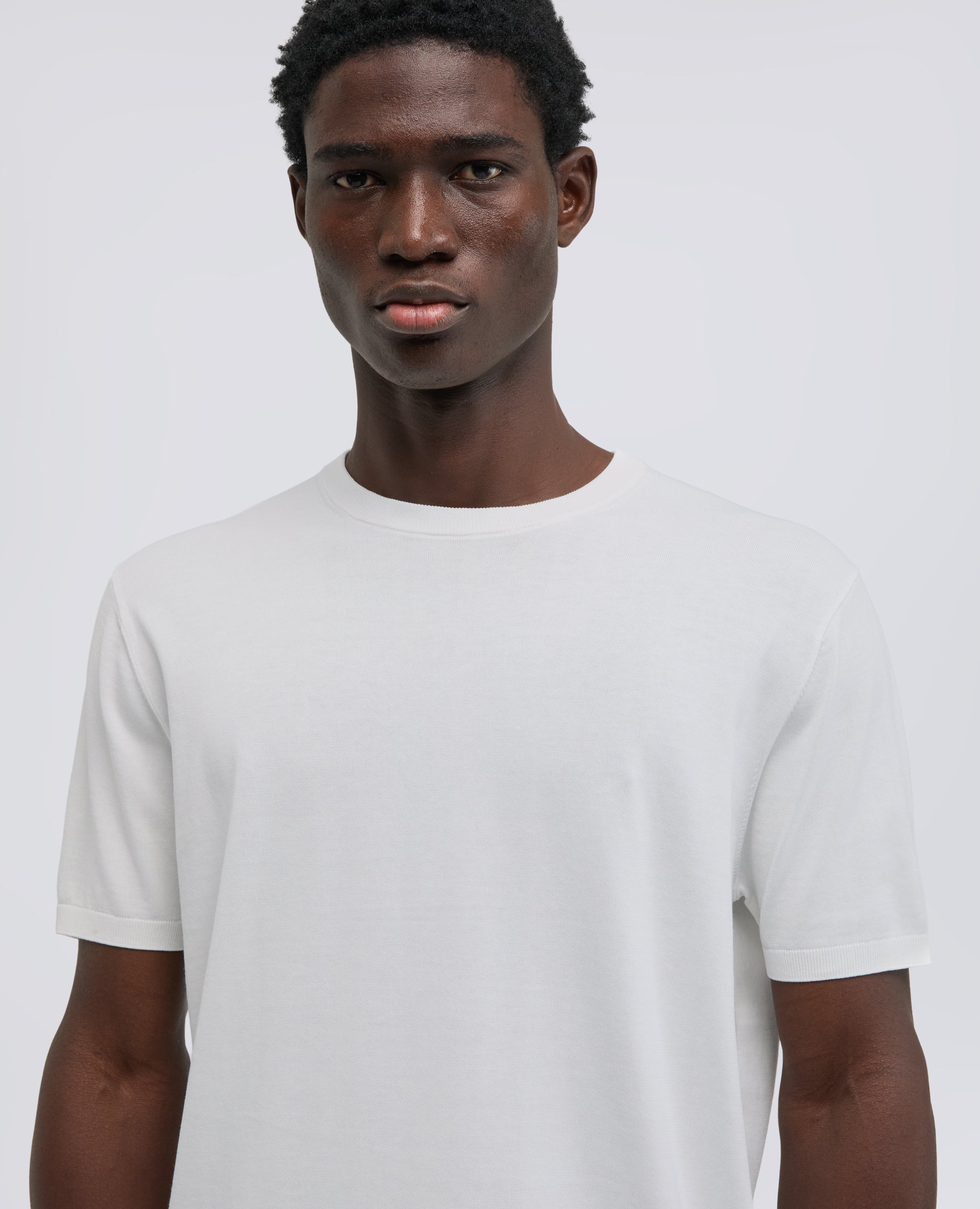 T-SHIRT IN COTONE - BIANCO - Image 4