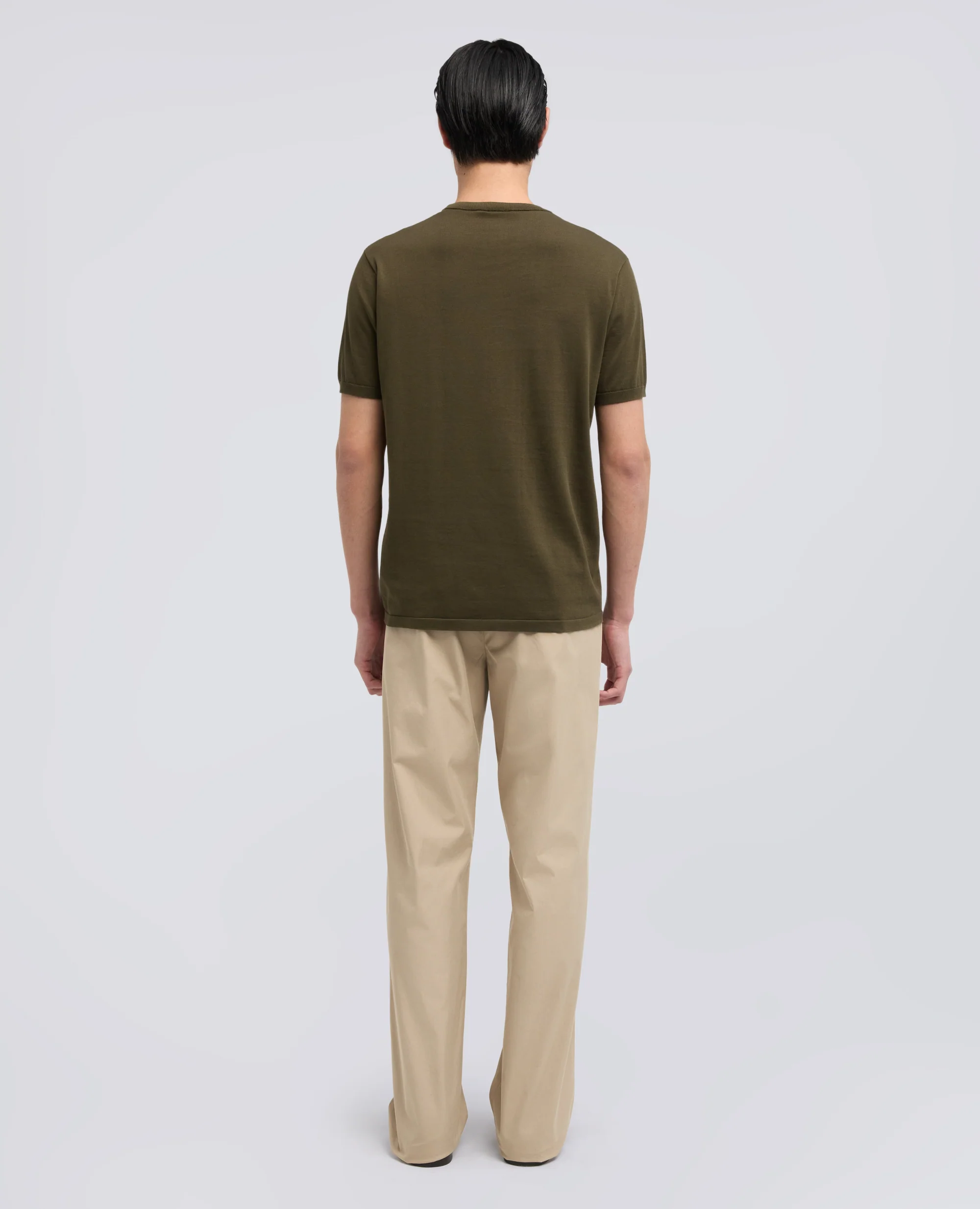 T-SHIRT IN COTONE - MILITARE - Image 3