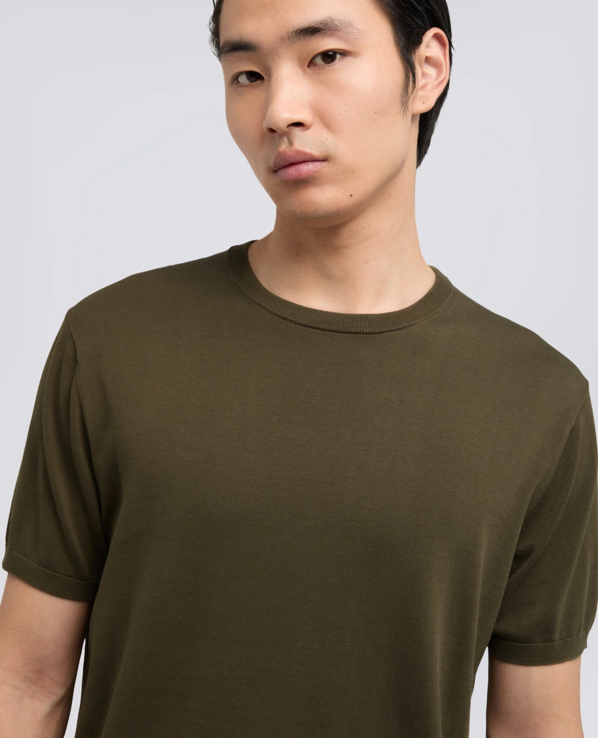 T-SHIRT IN COTONE - MILITARE - Image 4