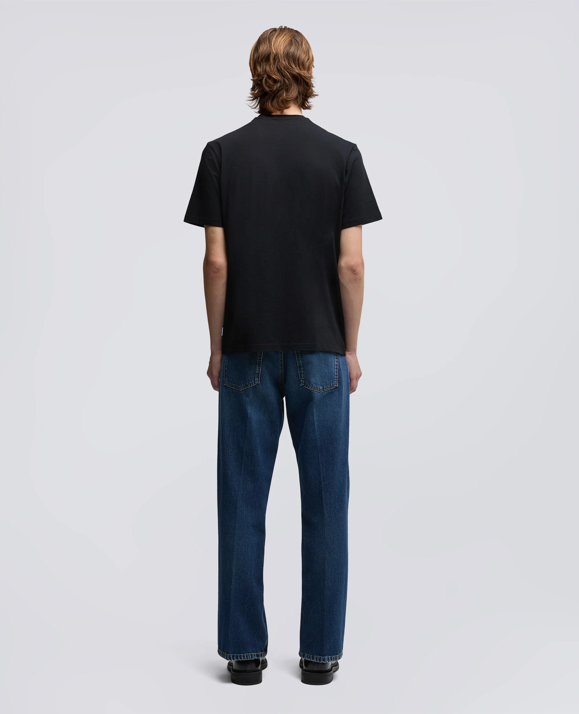T-SHIRT IN JERSEY DI COTONE - NERO - Image 3